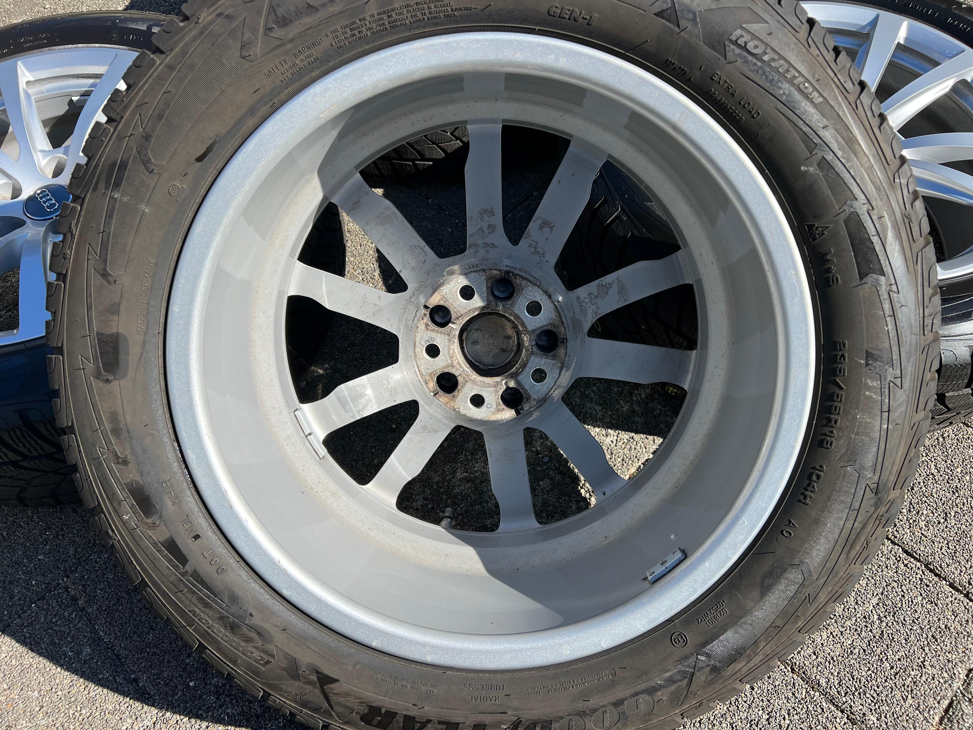 4 ORIGINAL 18" ALU WINTERRÄDER AUDI A8 4N 4N0601025A 235/55R18 104H TOP FREIHAUS