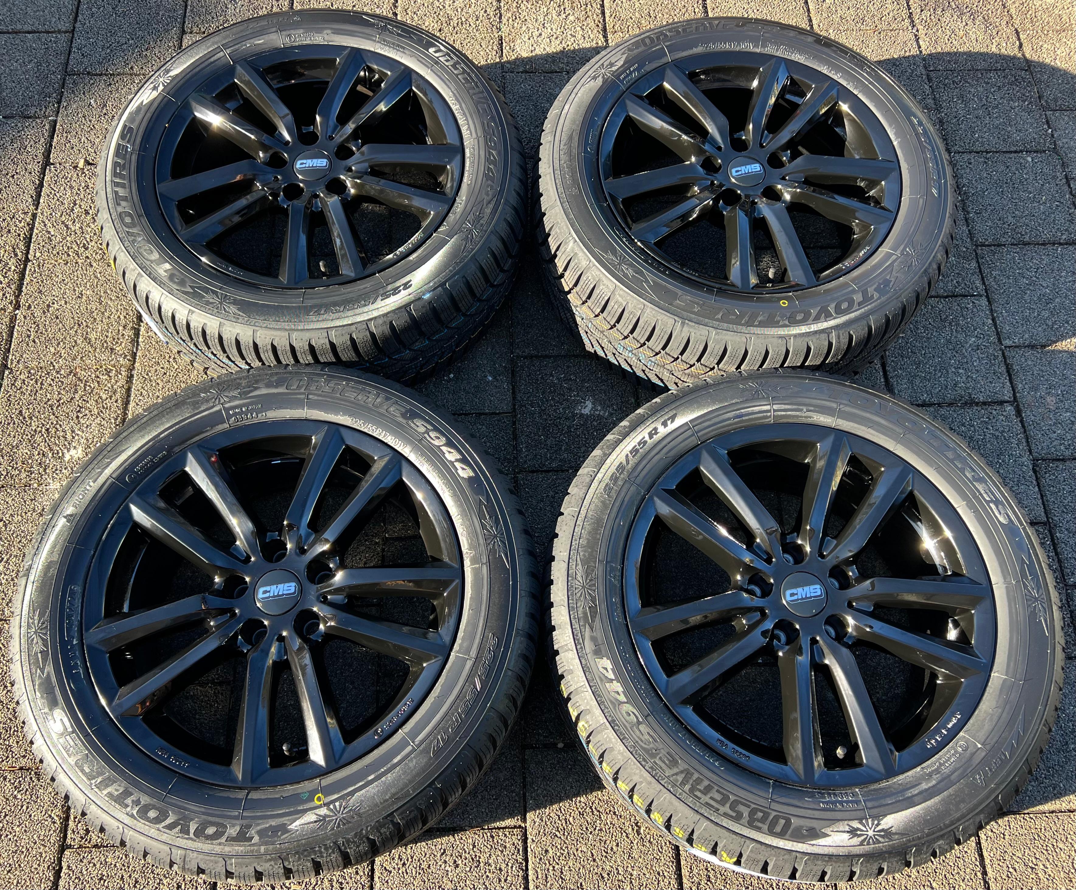 4 ALU 17" WINTERRÄDER AUDI A4 ALLROAD 8K A6 4G 225/55R17 101V TOYO 2024 NEU FREIHAUS
