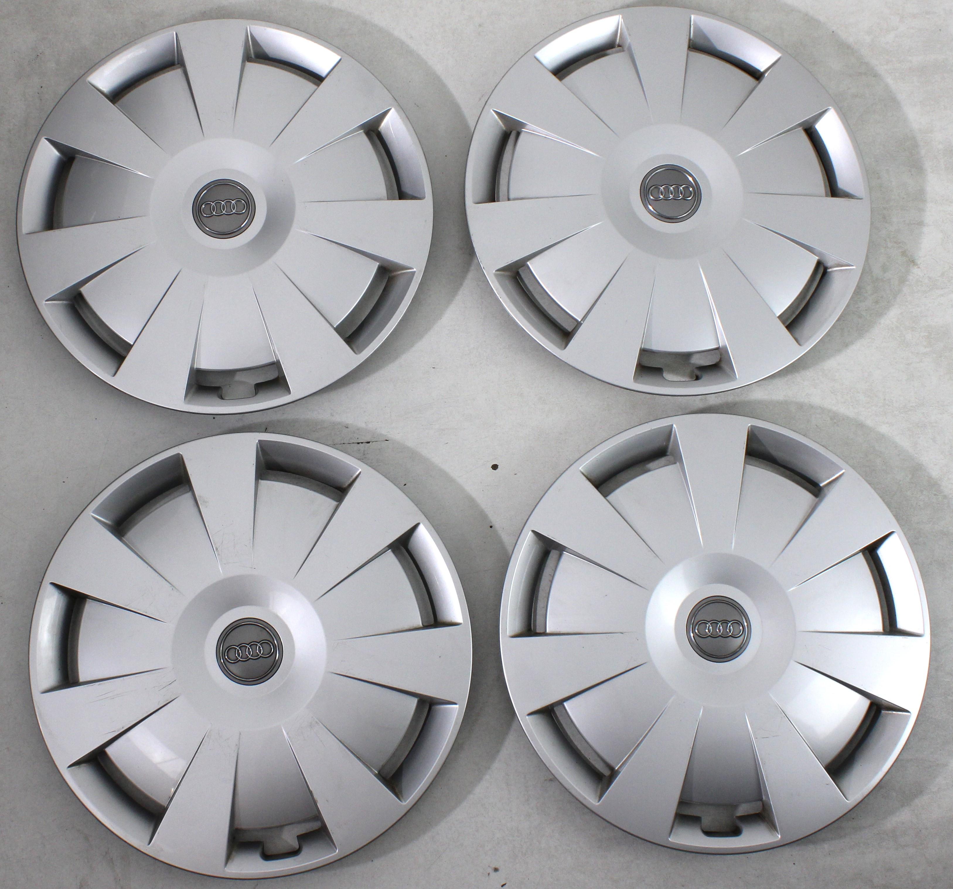 4 ORIGINAL 16" RADKAPPEN AUDI A3 A4 Q2 8V0601147C 16 ZOLL RADBLENDEN FREIHAUS