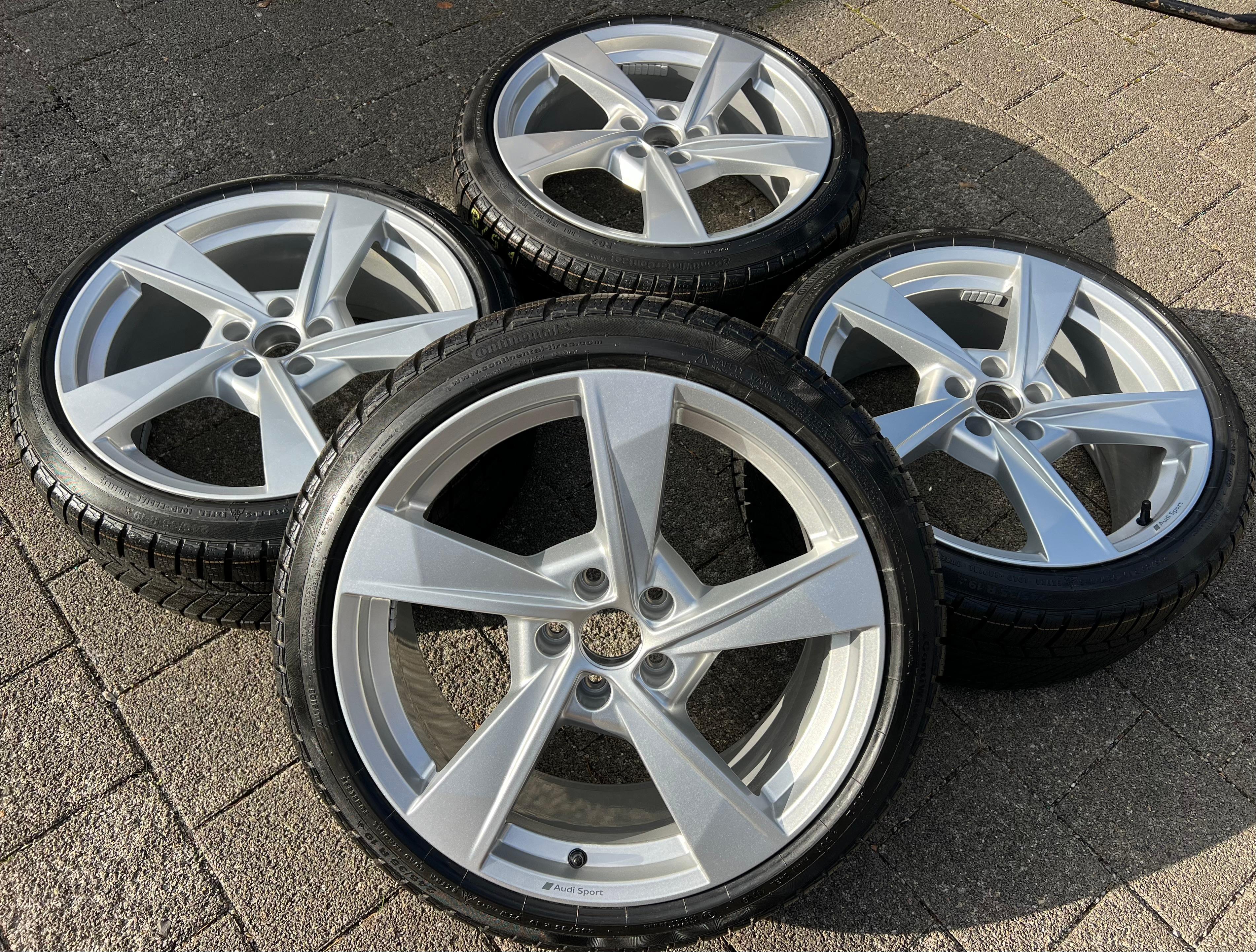 4 ORIGINAL 19" ALU WINTERRÄDER AUDI A4 8W B9 8W0601025ES 245/35R19 93Y 245/35R19 93W FREIHAUS