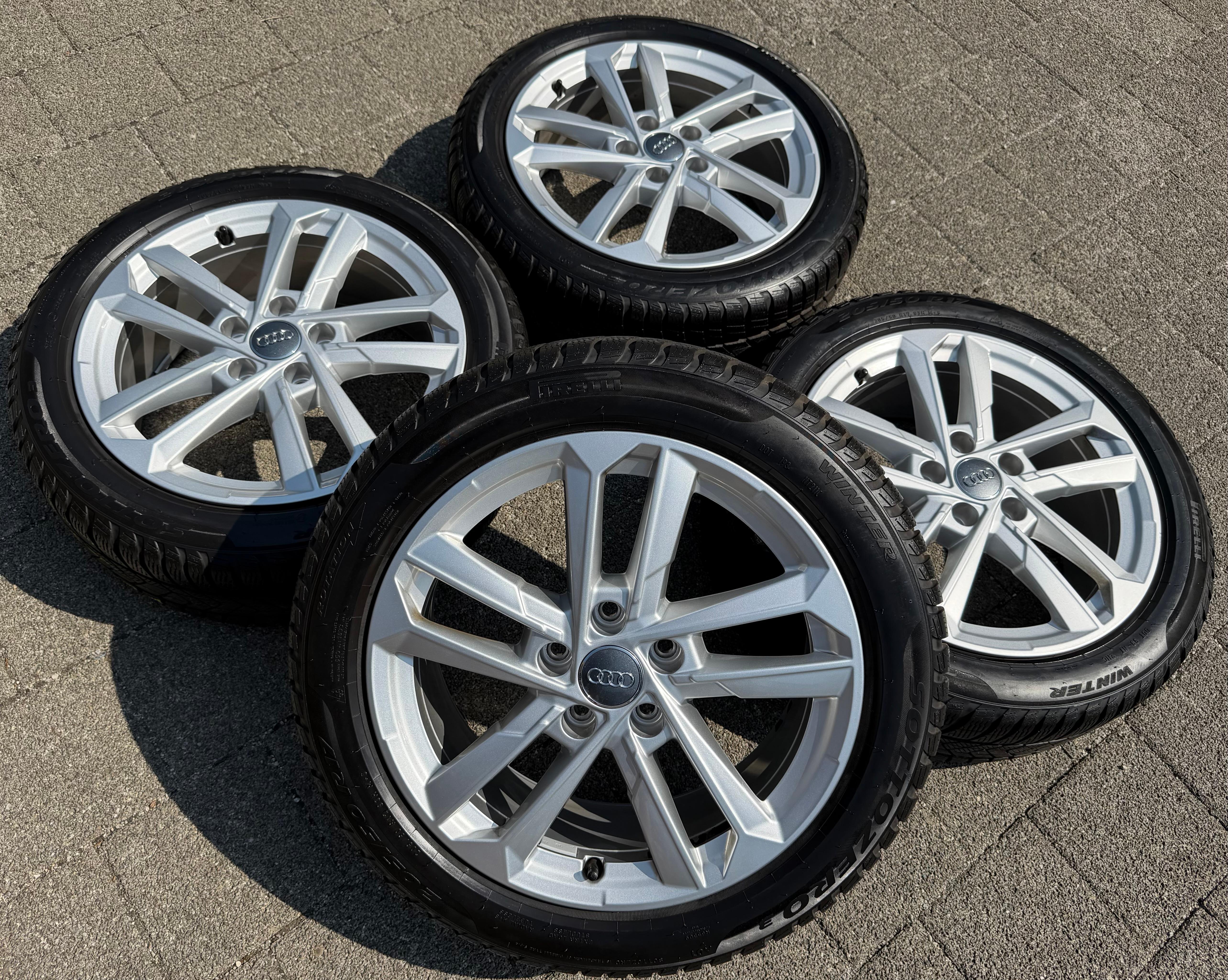 4 llantas de aluminio originales de invierno de 17" para Audi A3 S3 8Y 8Y0601025L 205/50R17 93H Pirelli