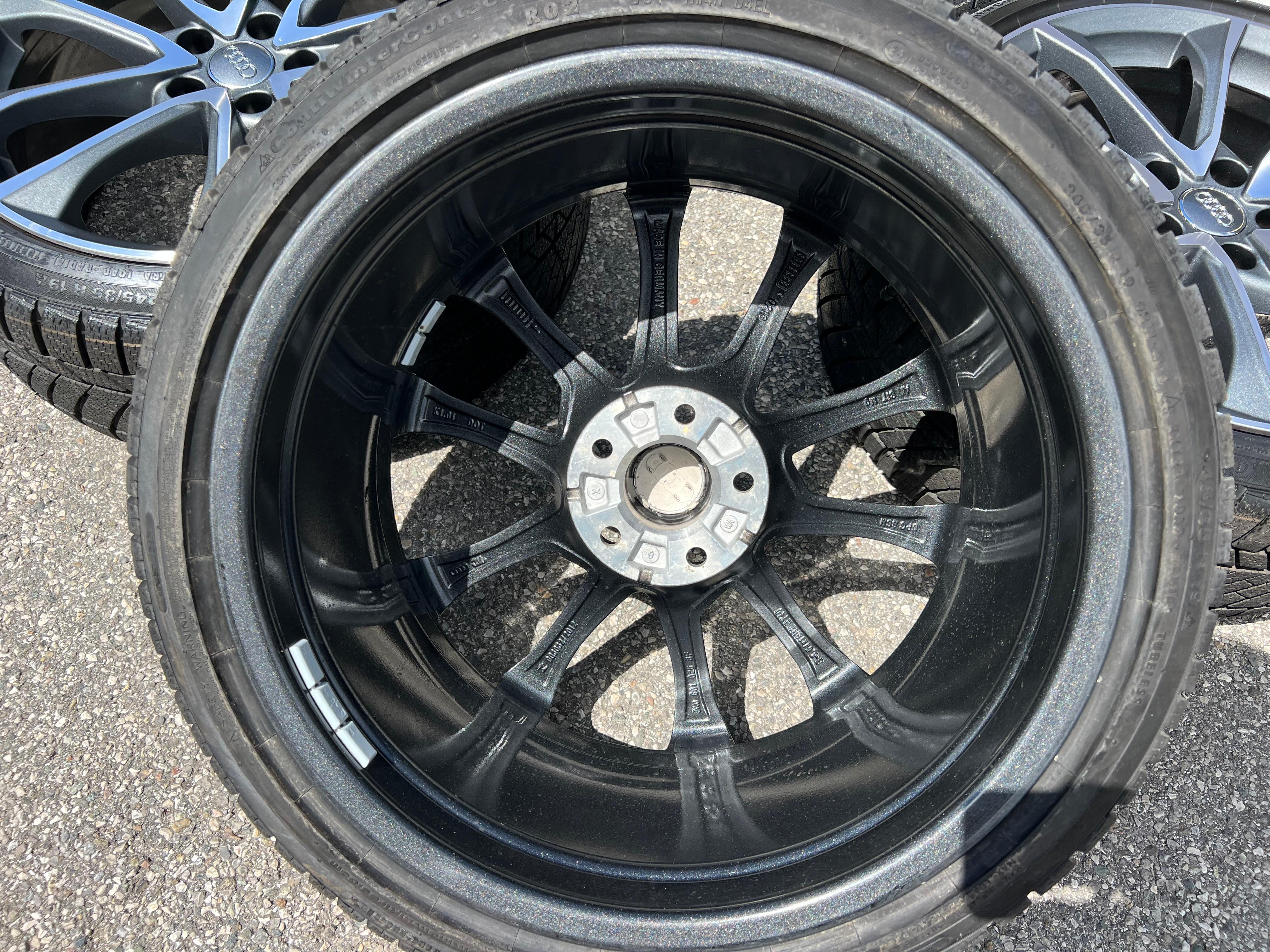 4 ROUES D'HIVER ORIGINALES 19" EN ALUMINIUM AUDI A4 S4 8W B9 8W0601025BF 245/35R19 93W CONTI