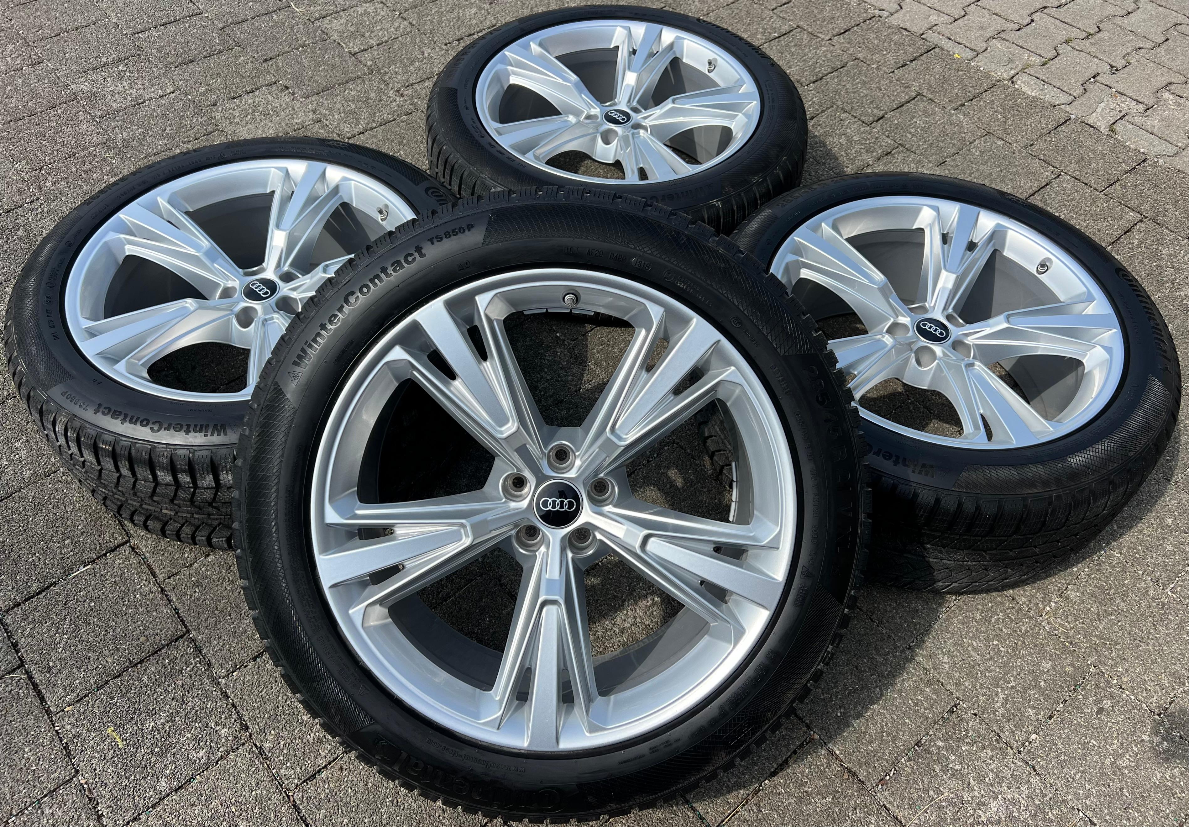 4 ORIGINAL 21" ALU WINTERRÄDER AUDI Q8 SQ8 4M 4M8601025H 285/45R21 113V CONTINENTAL FREIHAUS