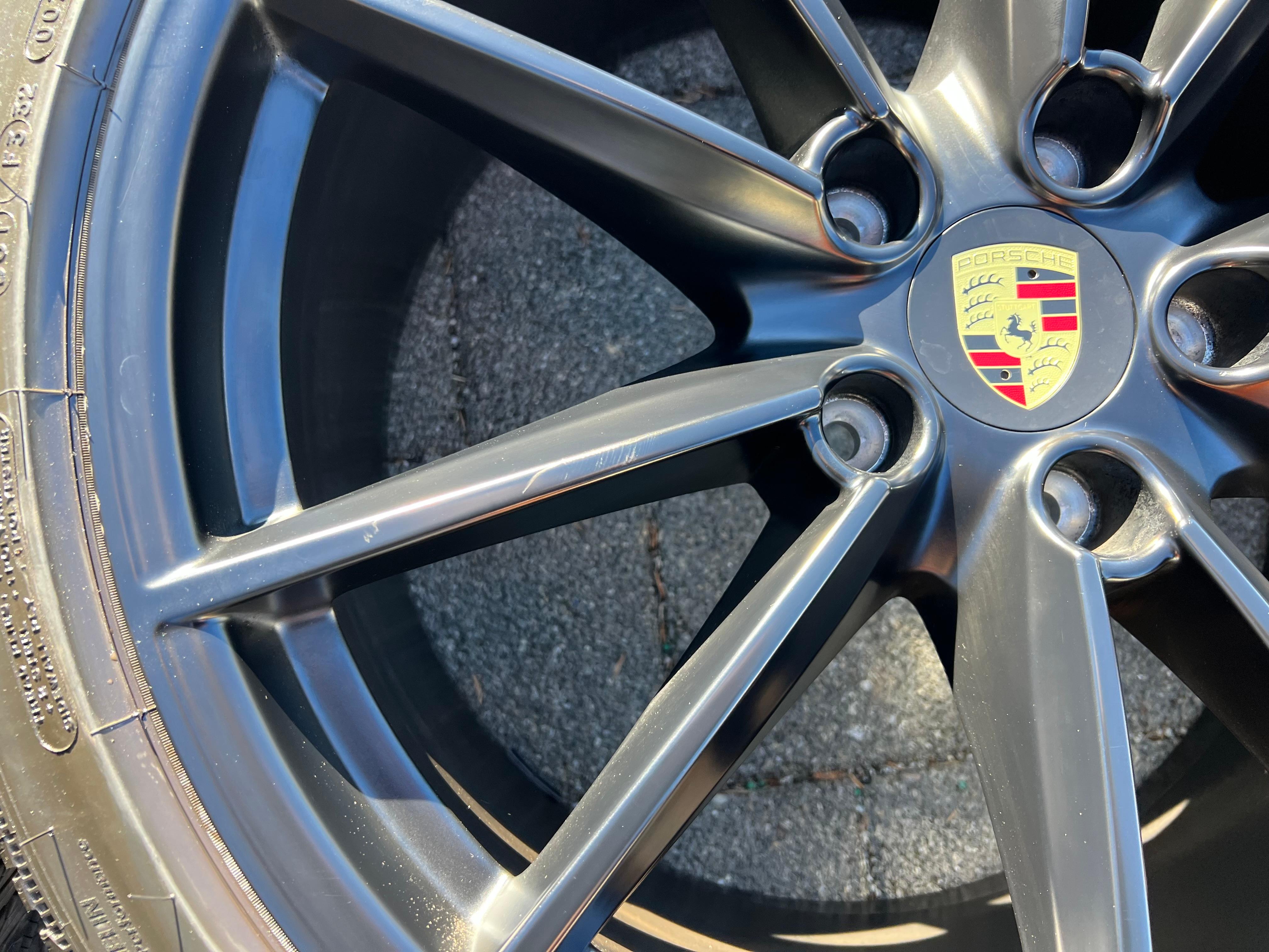 4 ORIGINAL 20" 21" ALU WINTERRÄDER PORSCHE 911 992 992601025C 992601025D SCHWARZ RDKS