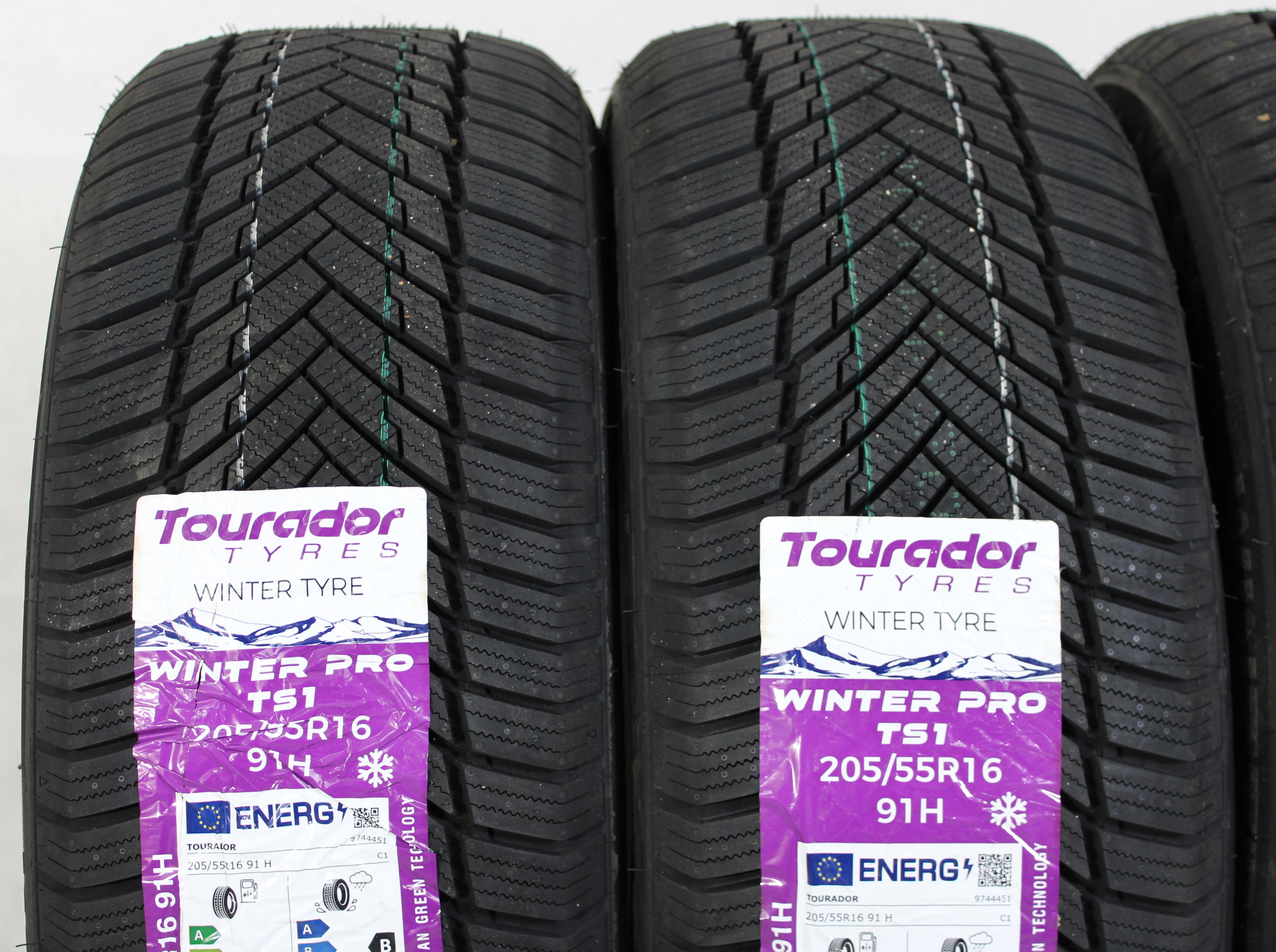 4 x 205/55R16 91H Winterreifen Tourador Winter Pro TS1 2023