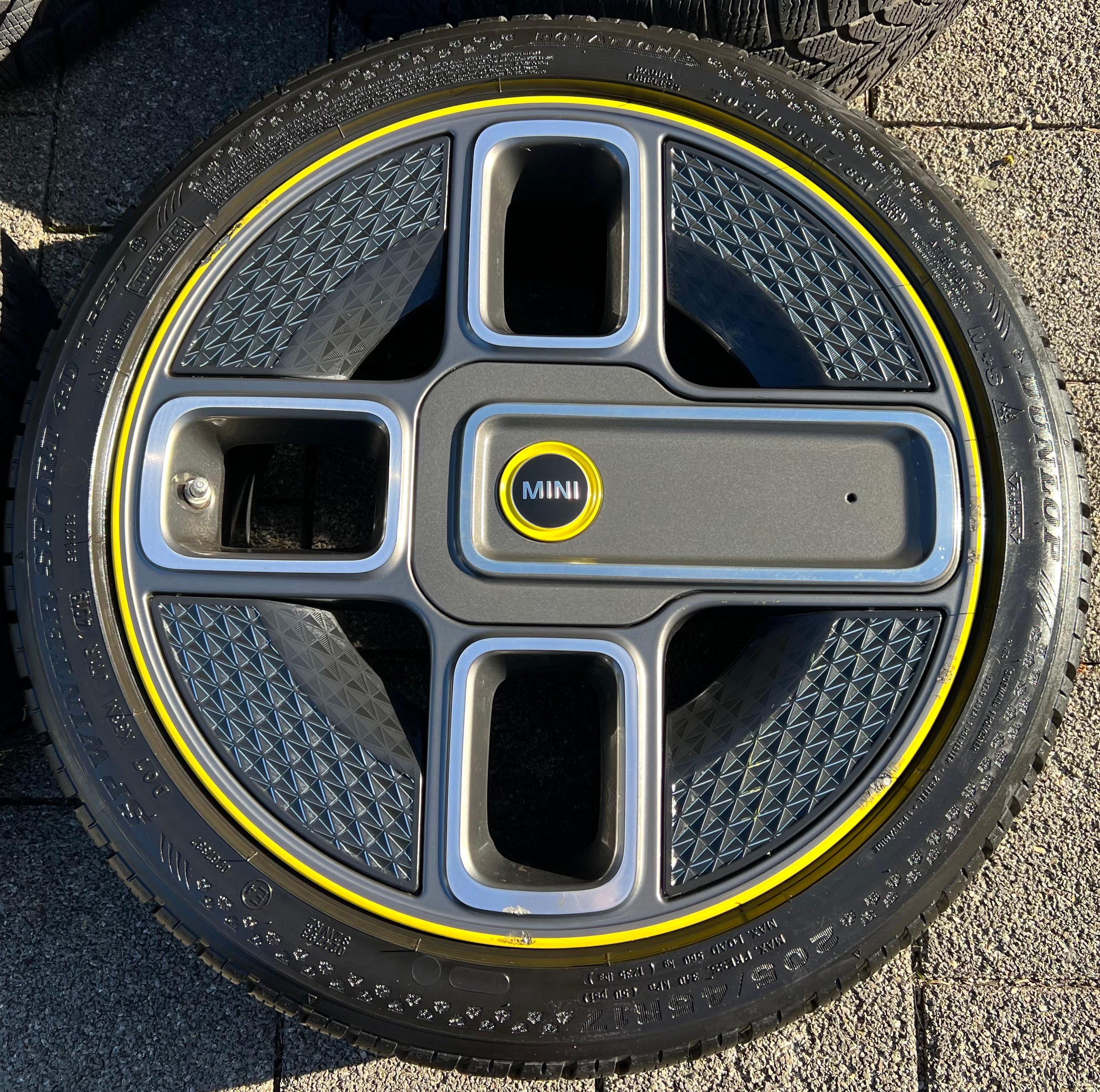 4 ROUES D'HIVER ORIGINALES 17" EN ALUMINIUM MINI F55 F56 F57 ELECTRIC POWER SPOKE 737 6889171