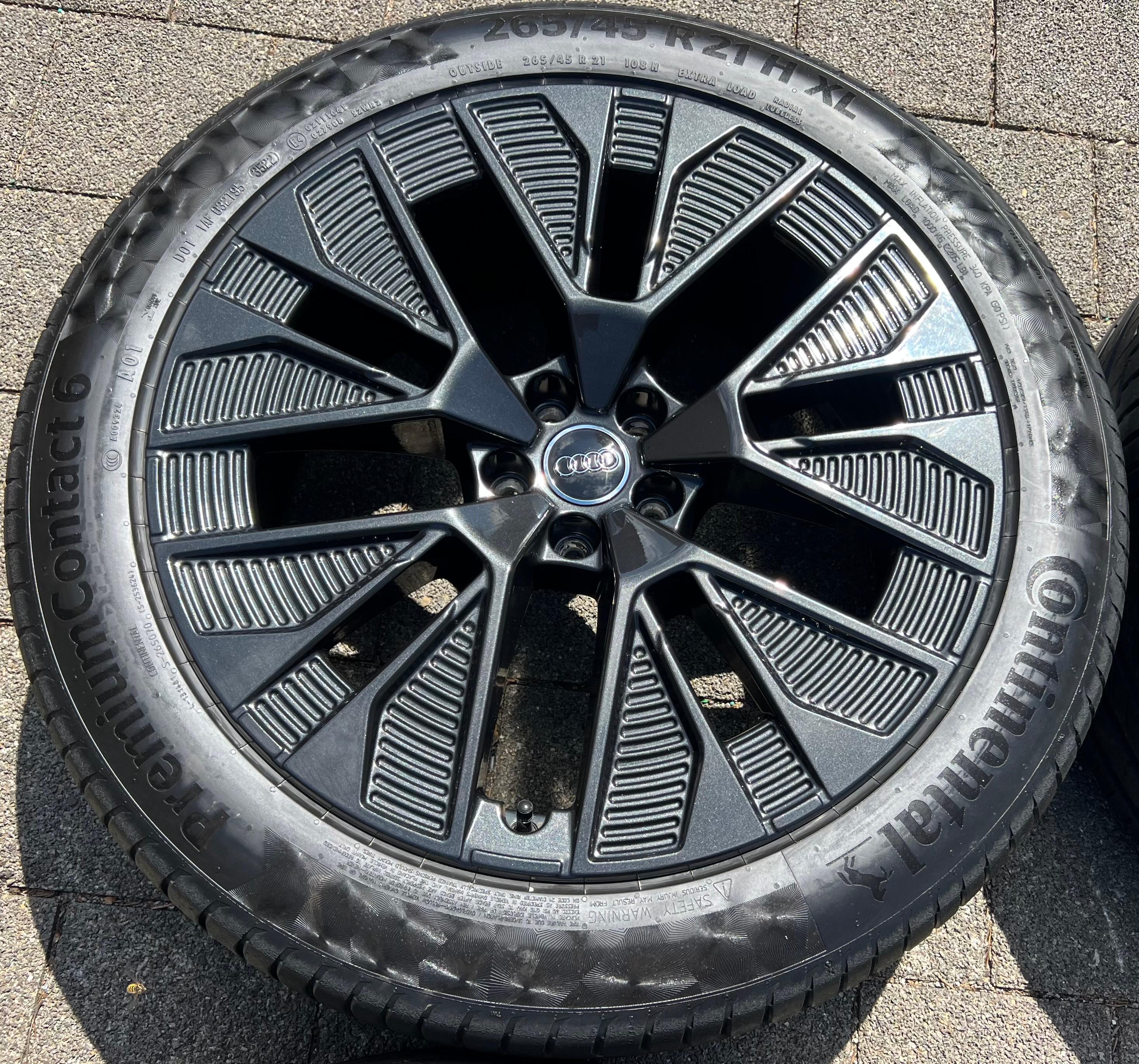 4 ORIGINAL 21" ALU SOMMERRÄDER AUDI E-TRON Q8 GEN 4KE601025AE 265/45R21 108H FREIHAUS