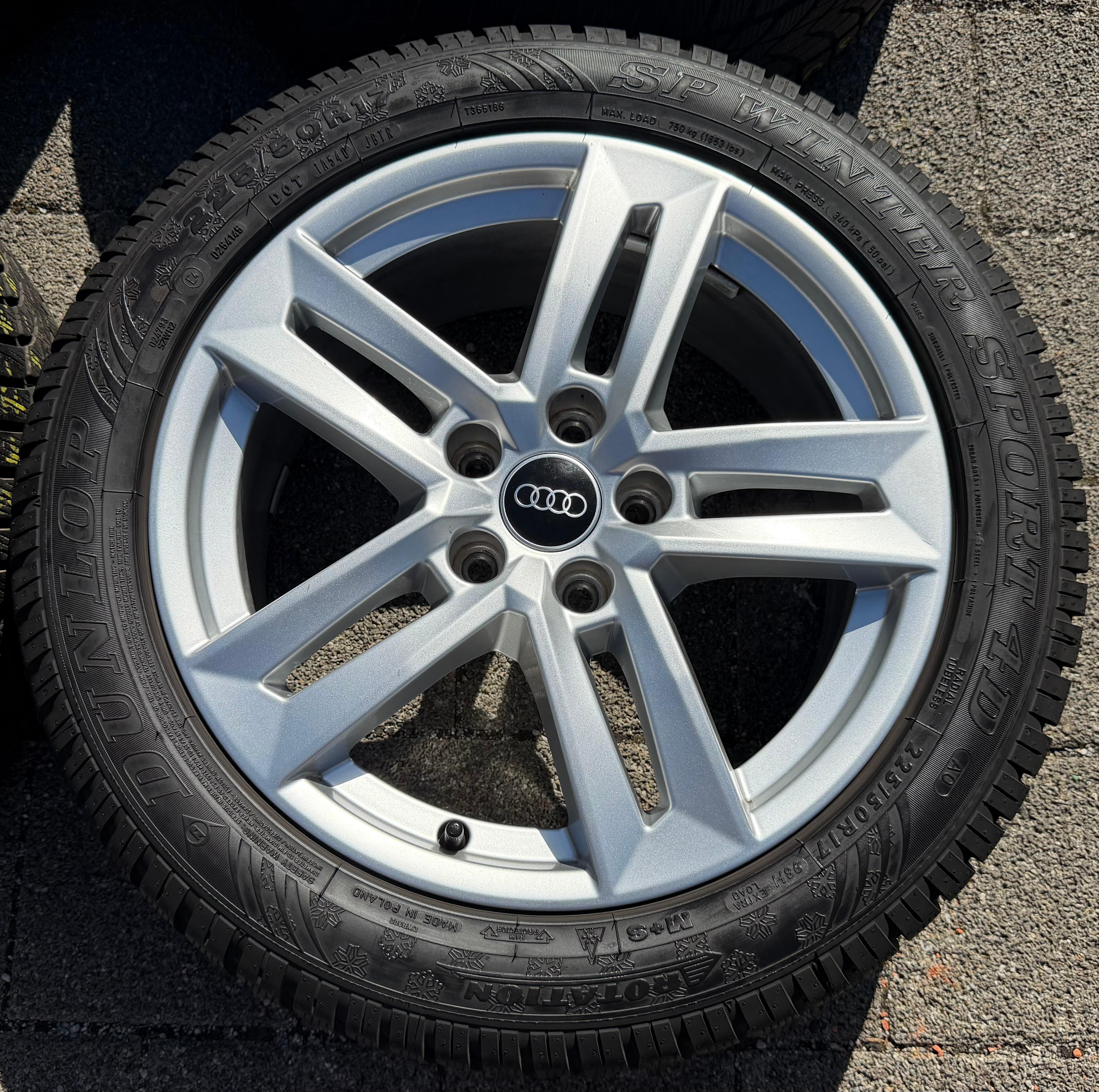4 Original 17" Alu Winterräder Audi A4 B9 8W 8W0601025P 225/50R17 98H Dunlop 2022