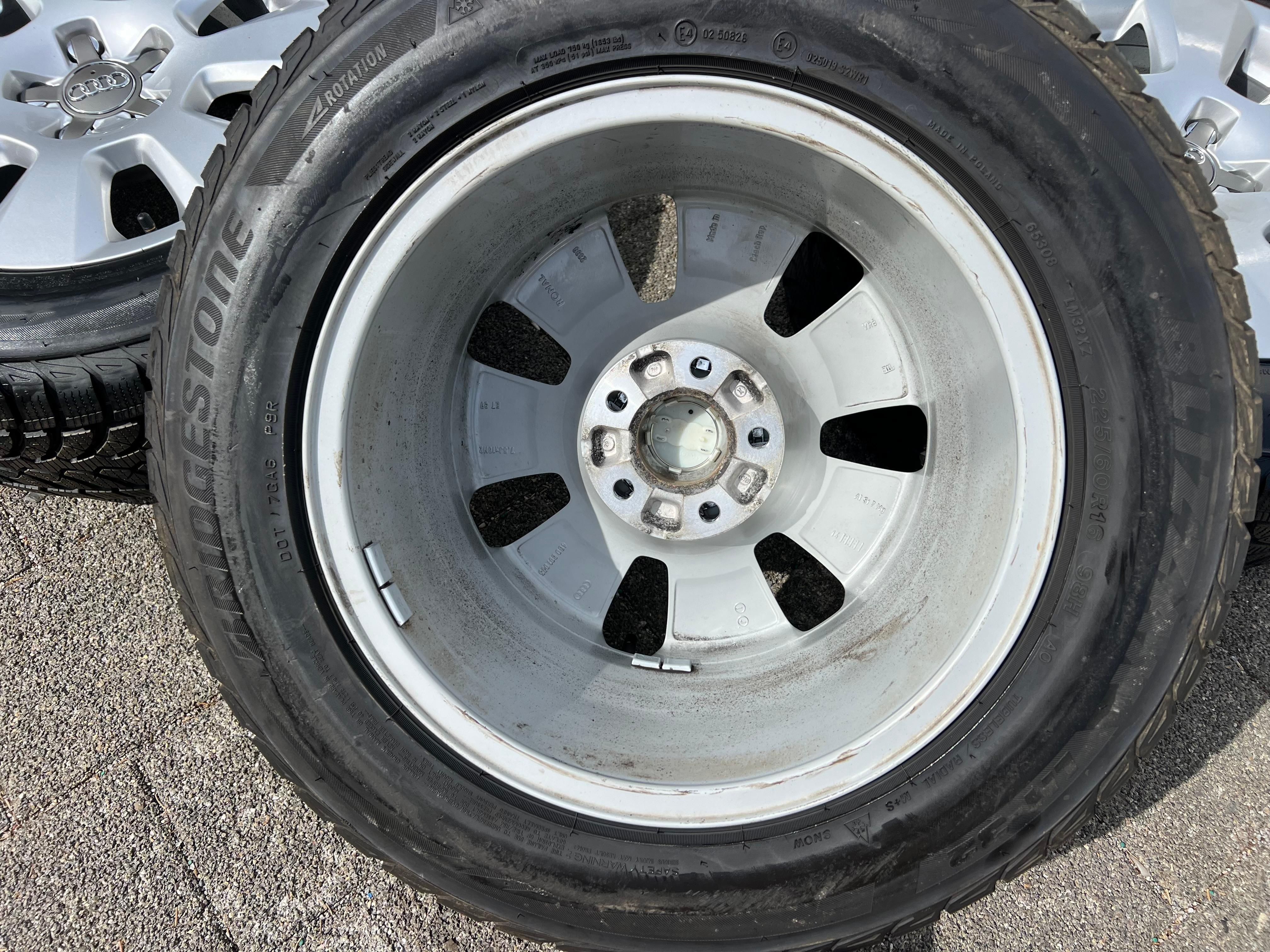 4 ORIGINAL 16" ALU WINTERRÄDER AUDI A6 4G 4G1 225/60R16 98H 7,5-8MM FREIHAUS