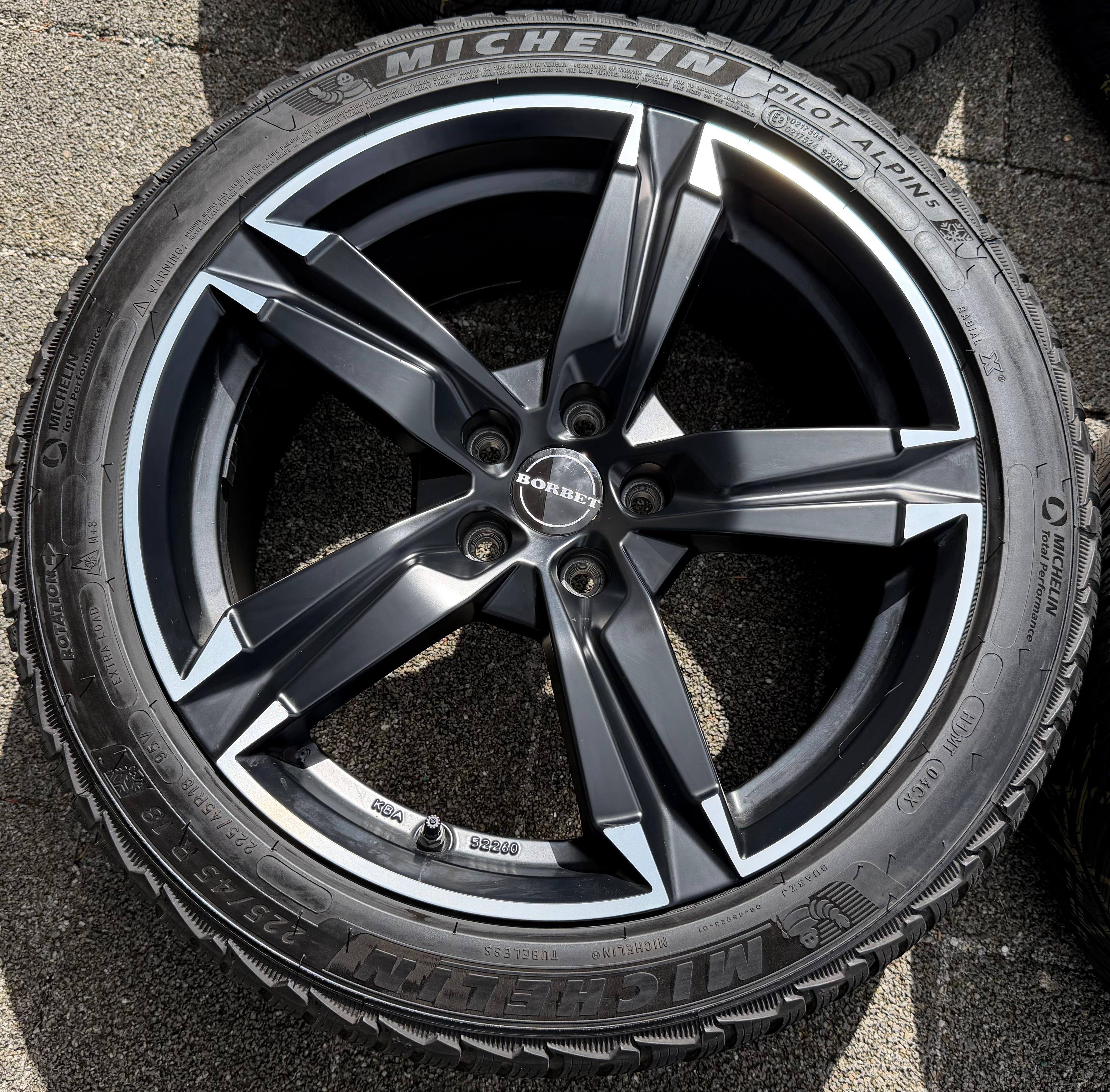 4 Alu 18" Winterräder Volvo V70 V40 CC S80 Jaguar XE Ford Puma Focus Mondeo RDKS