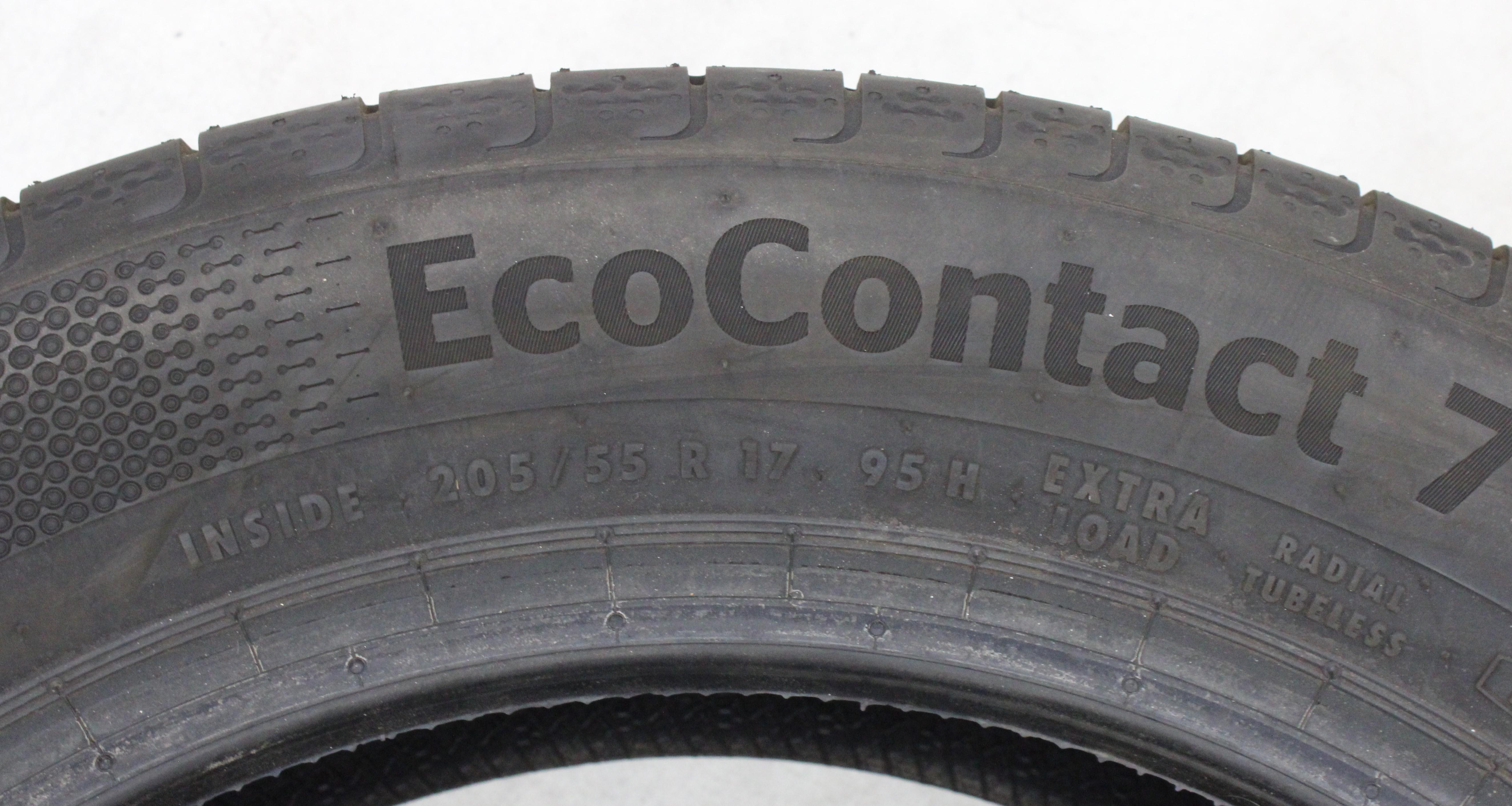 4 x 205/55R17 95H Sommerreifen Continental Eco Contact 7S Volles Profil 2026 XL