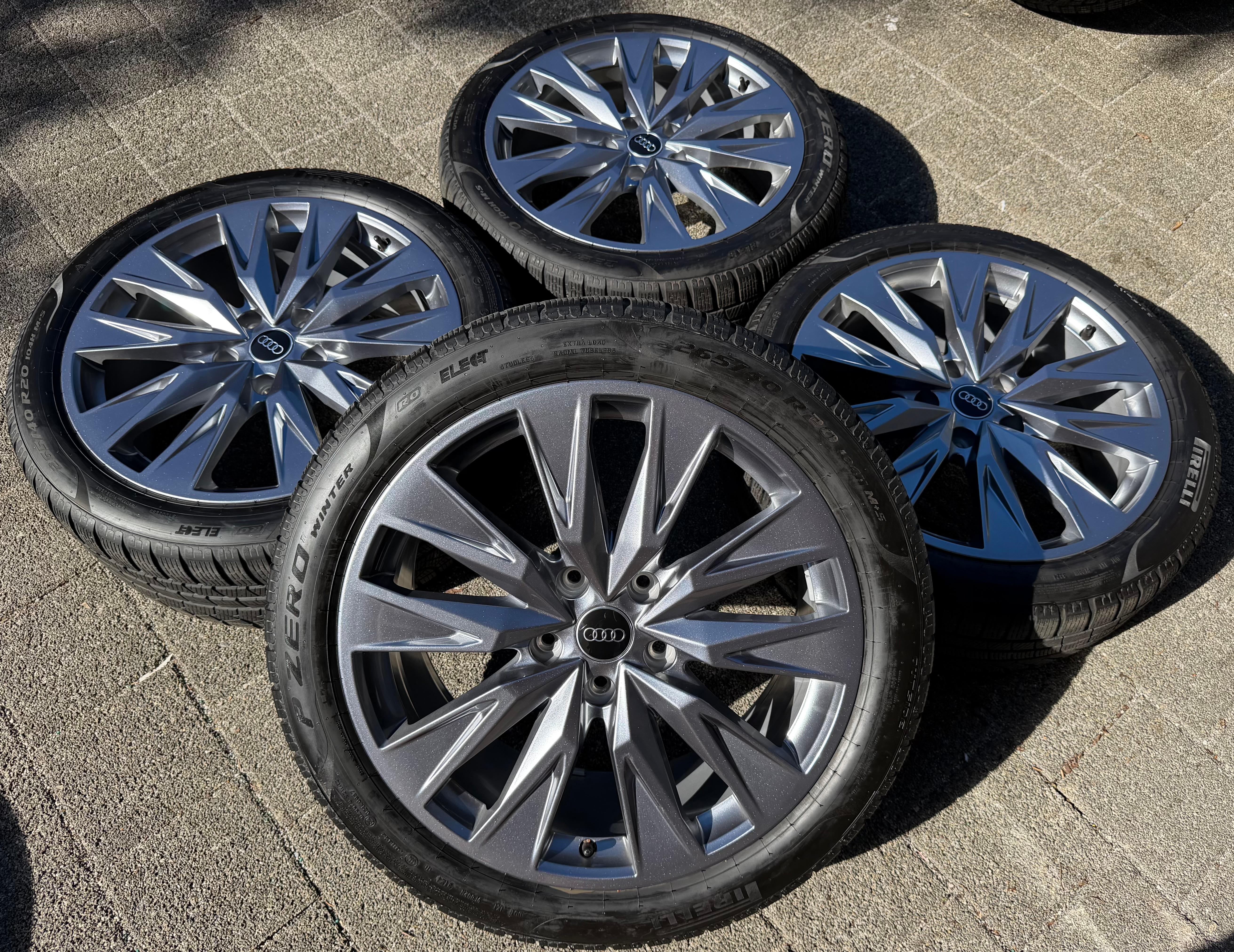 4 ORIGINAL 20" ALU WINTERRÄDER AUDI A6 S6 E-TRON GH5 GHA 85E601025B 85E601025C 2024
