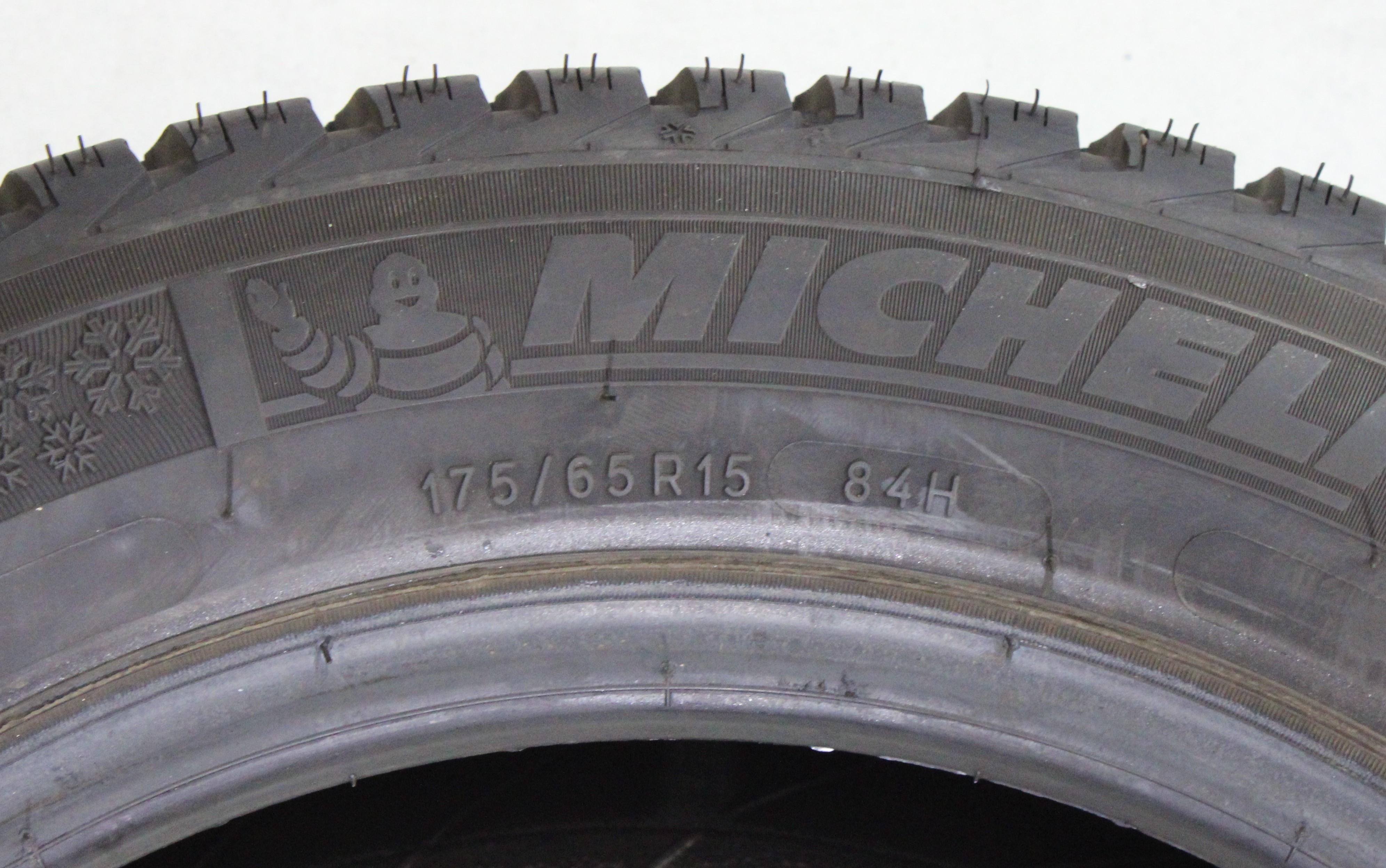 4 x 175/65R15 84H Winterreifen Michelin Alpin A4* 2x7mm/2x7,5-8mm 2018