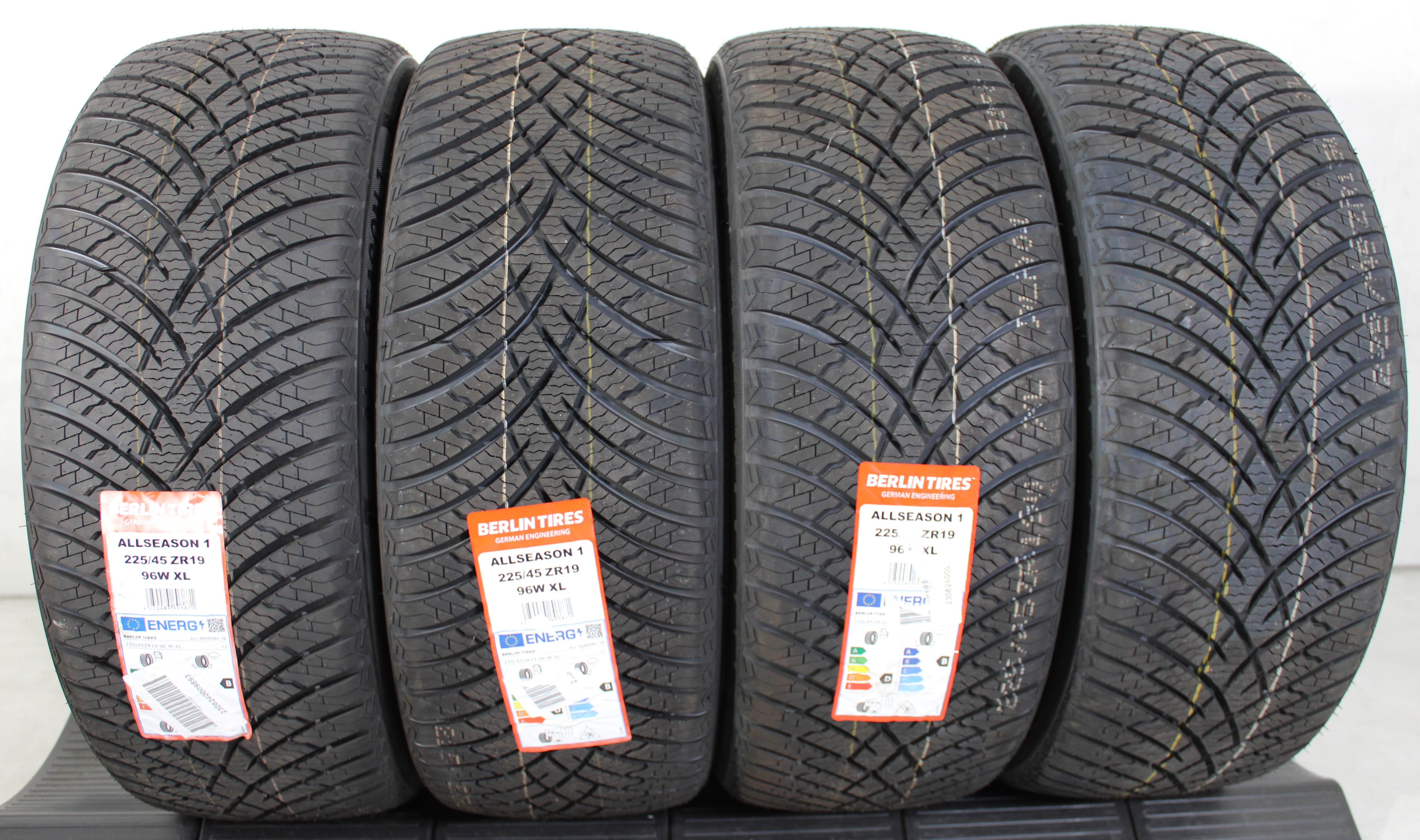 4 x 225/45R19 96W Ganzjahresreifen Berlin Tires All Season 1 2024