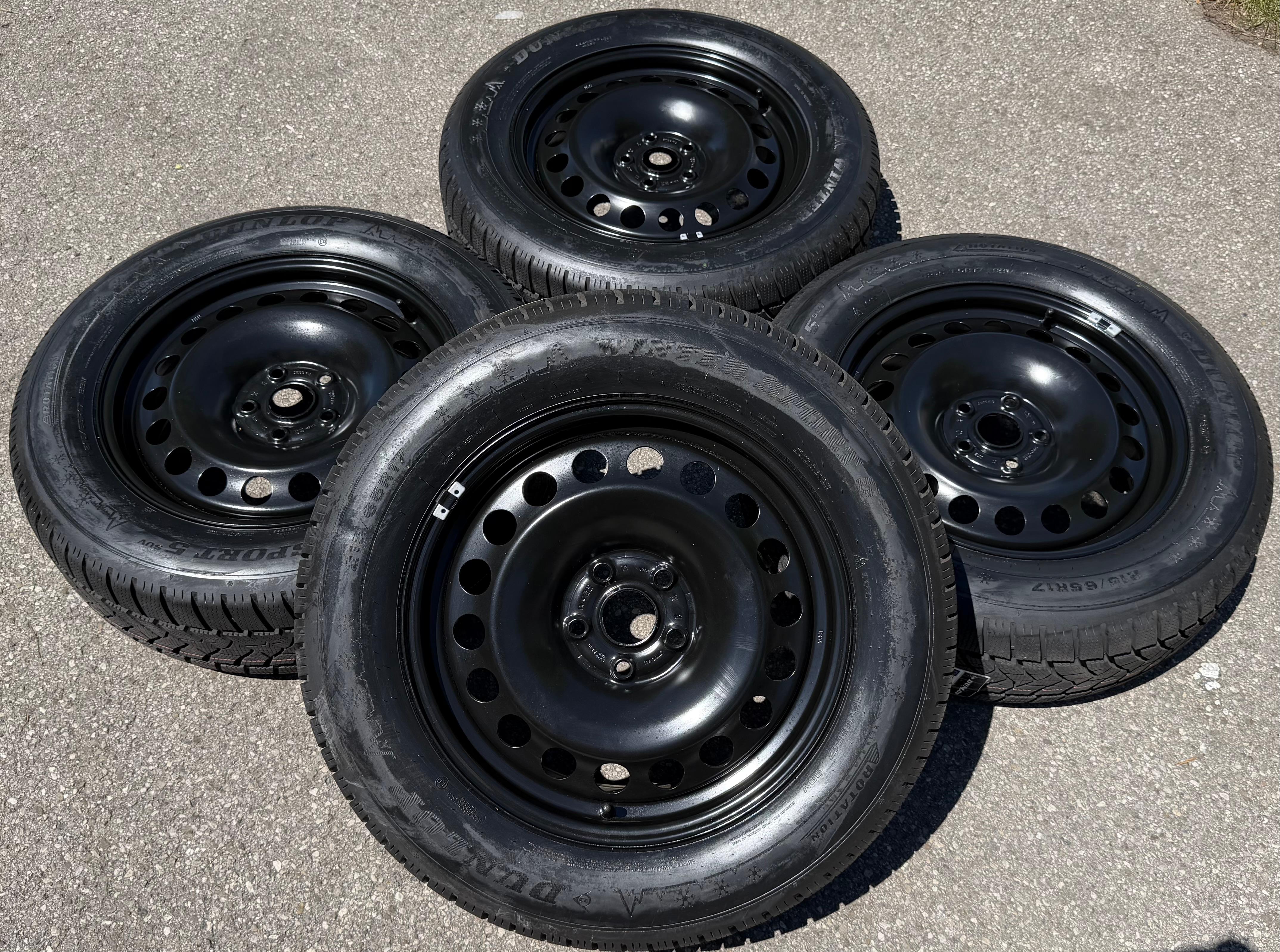 4 winterbanden voor Audi Q3, F3, Seat Tarraco, Škoda Kodiaq en VW Tiguan II 5NA 215/65R17 99H NIEUW