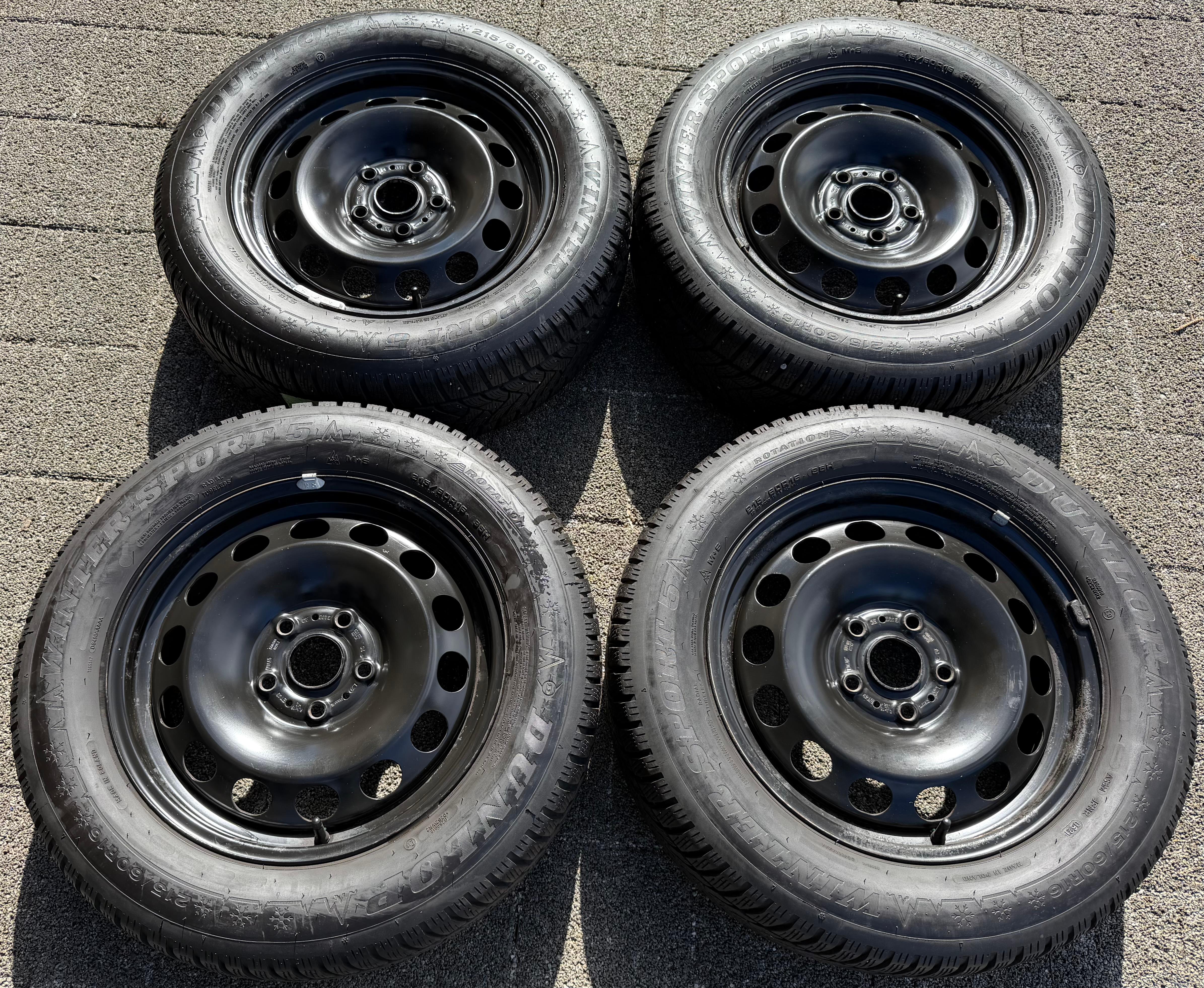 4 Winterräder VW T-Roc Skoda Karoq Seat Cupra Ateca 215/60R16 95H Dunlop