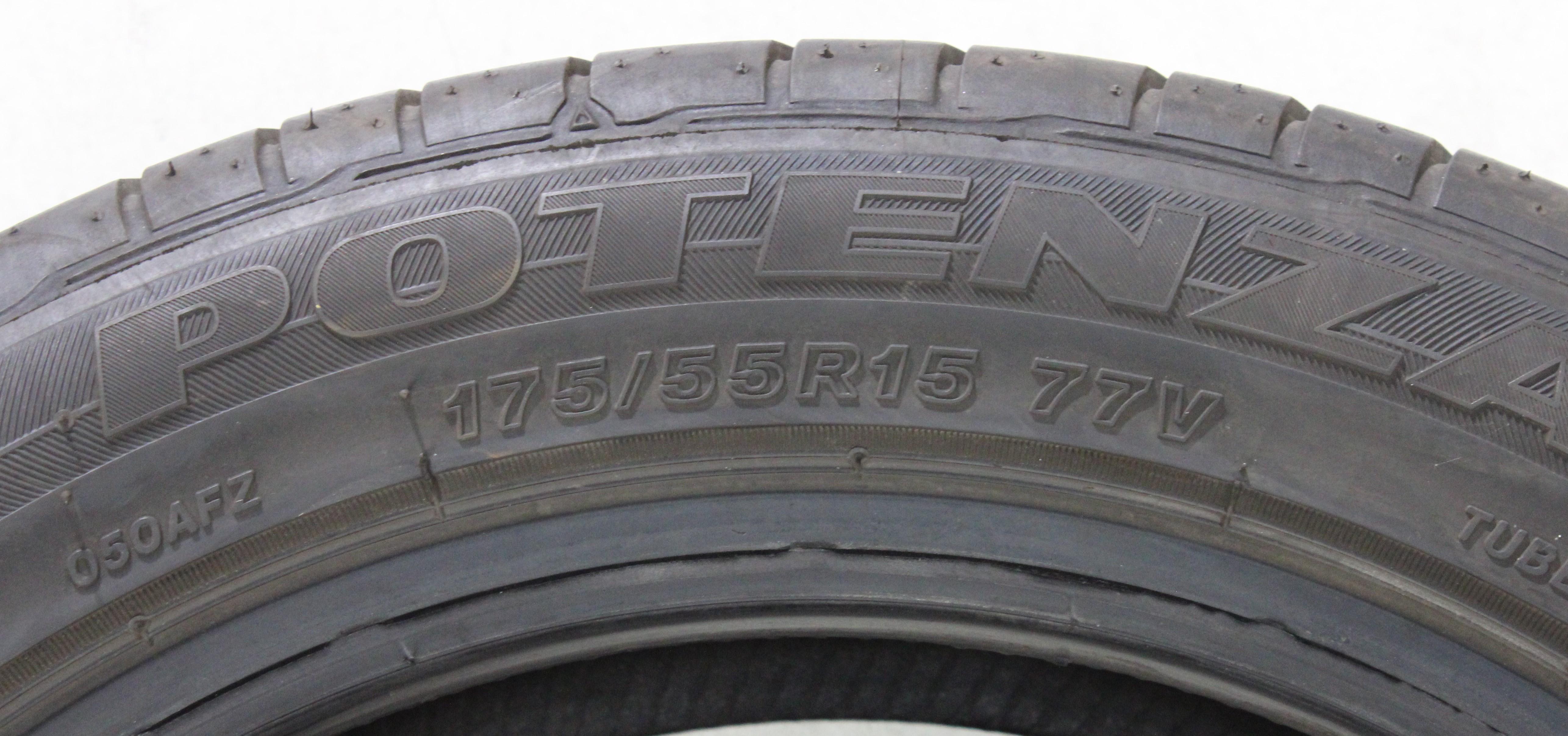 1 x 175/55R15 77V Sommerreifen Bridgestone Potenza RE050A 6mm 2021