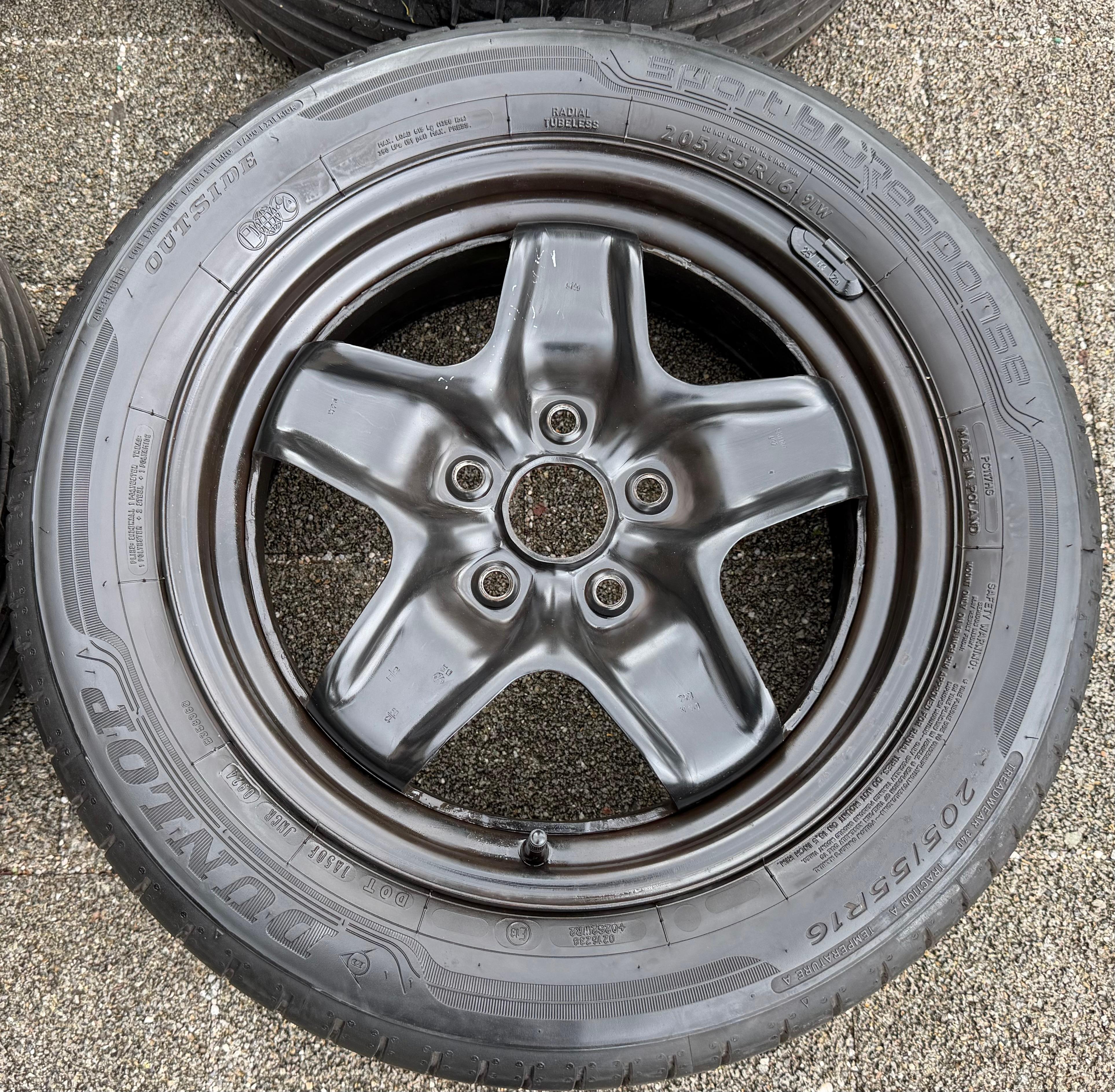 4 ruote estive originali da 16" VW Golf 5/6 Touran 5K0601027 205/55R16 91W