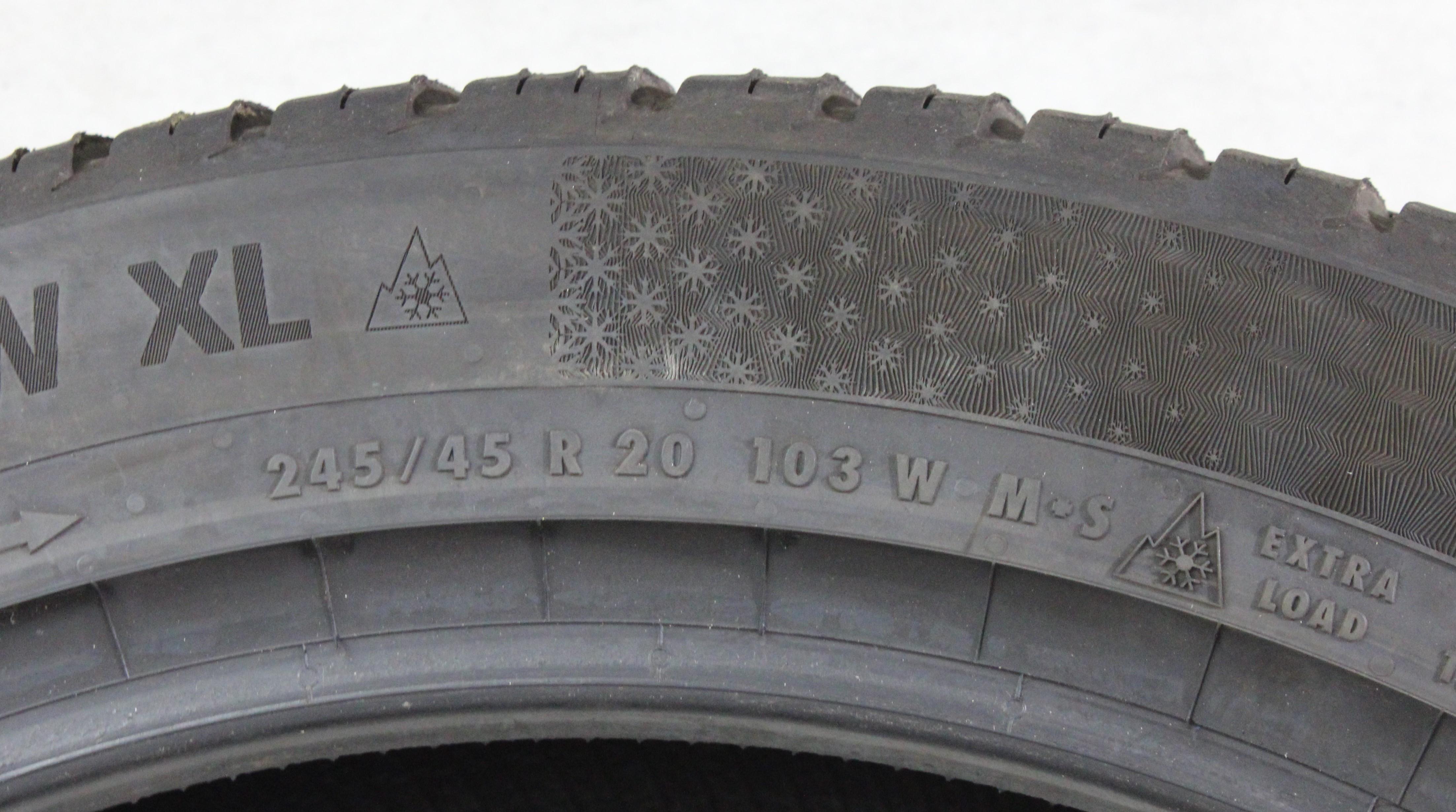 1 x 245/45R20 103W Neumático para todas las estaciones Continental AllSeason Contact 2 6-6,5mm 2025 XL