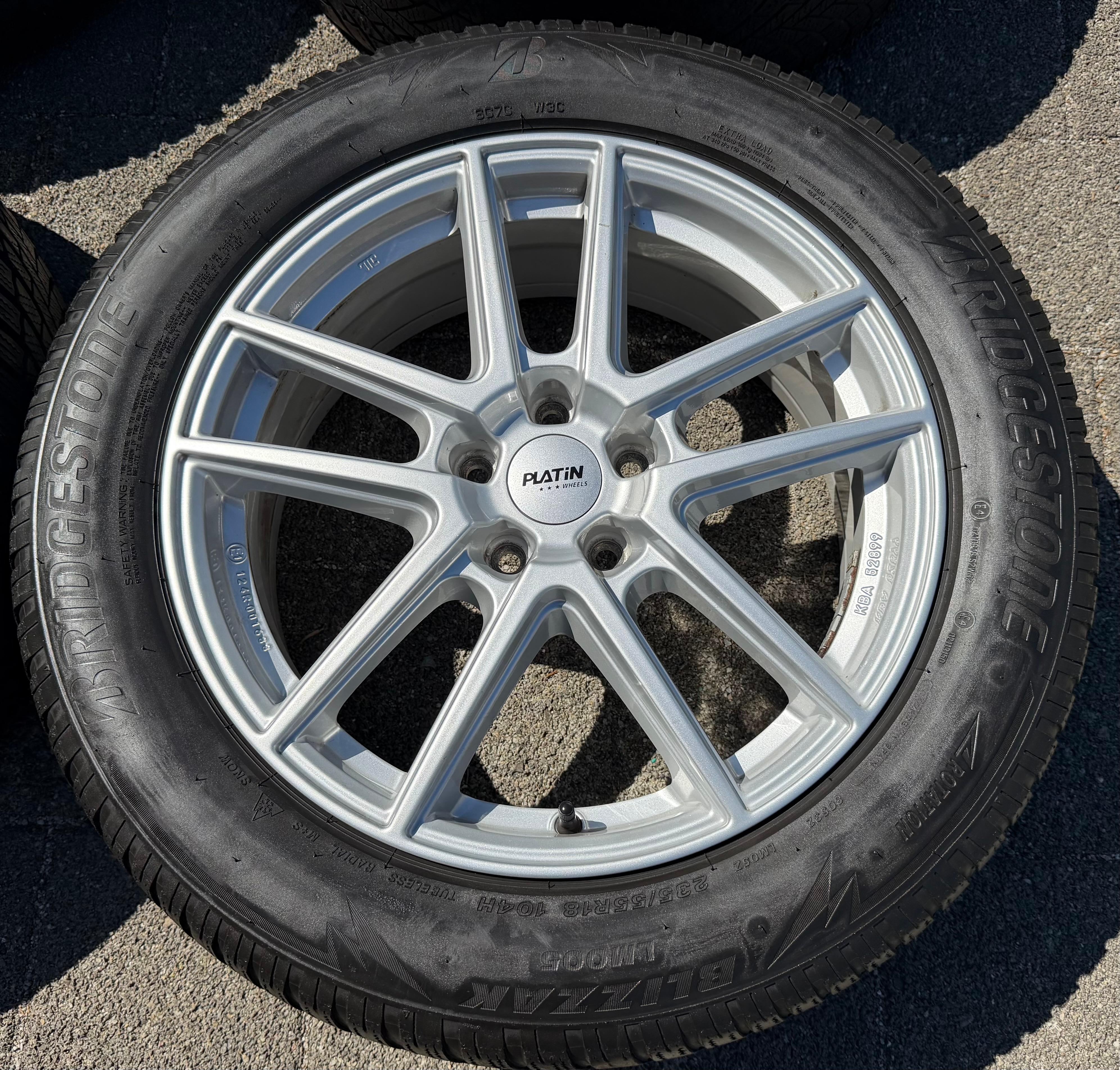 4 llantas de aluminio de 18" para VW Passat, T-Roc, Tiguan, Touran, SEAT Tarraco, Škoda Kodiaq, 7x18 ET43