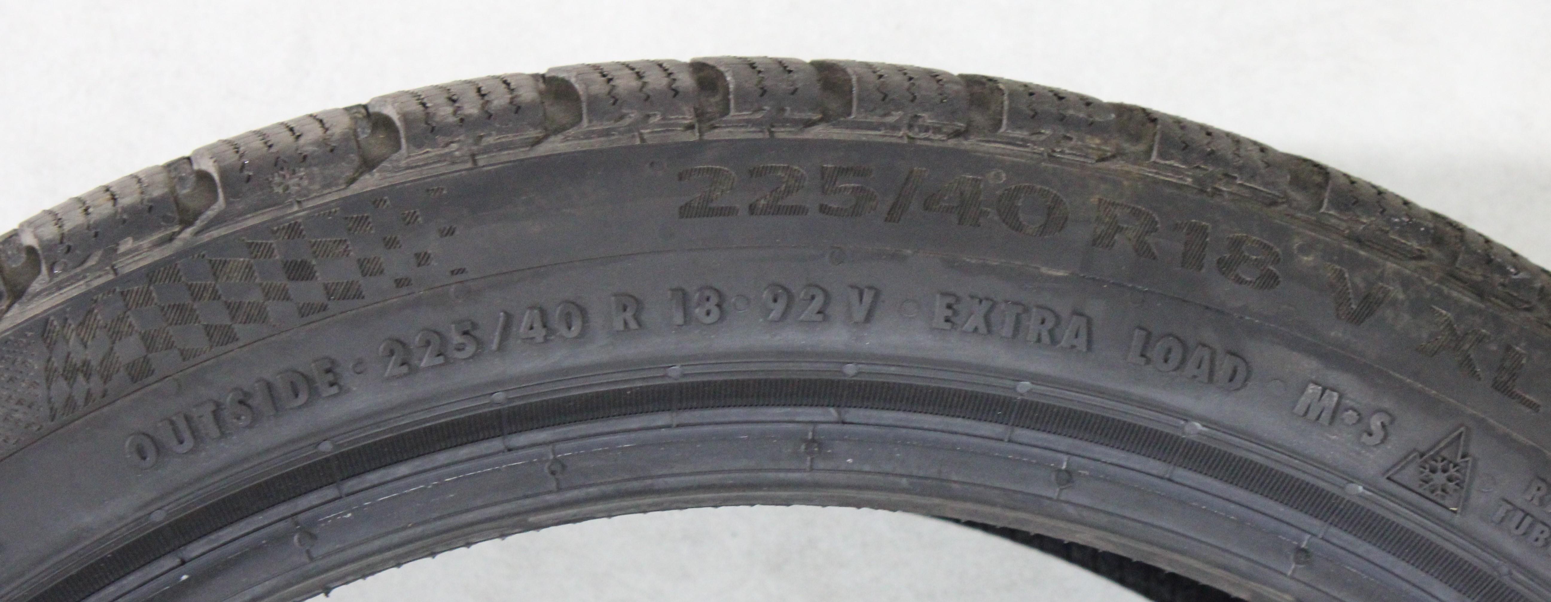 1 x 225/40R18 92V Winterreifen Continental Winter Contact TS860S SSR * Runflat 7-7,5mm 2025 XL