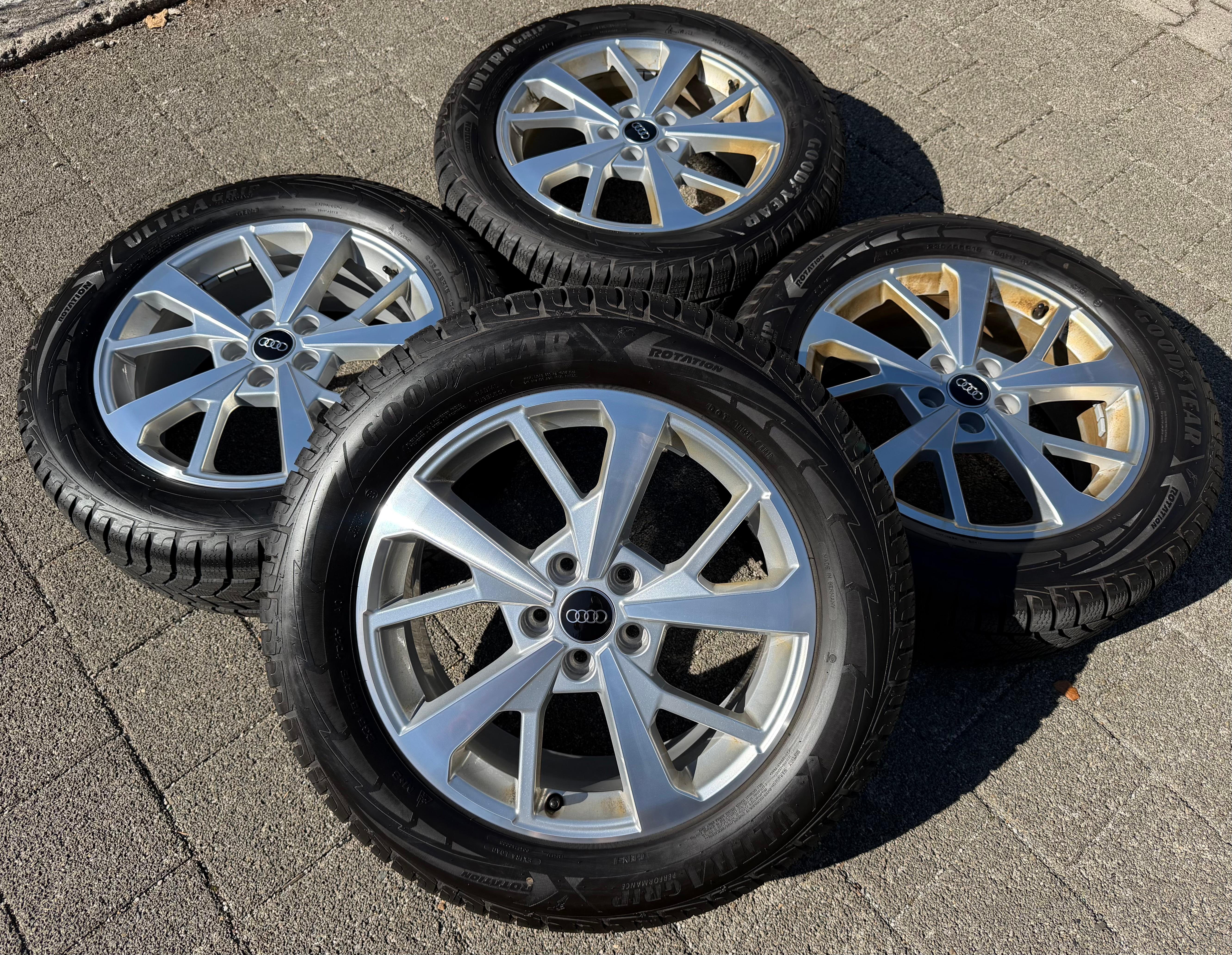4 Original 18" Alu Winterräder Audi Q3 F3 83A 83A601025J 235/55R18 104H Goodyear