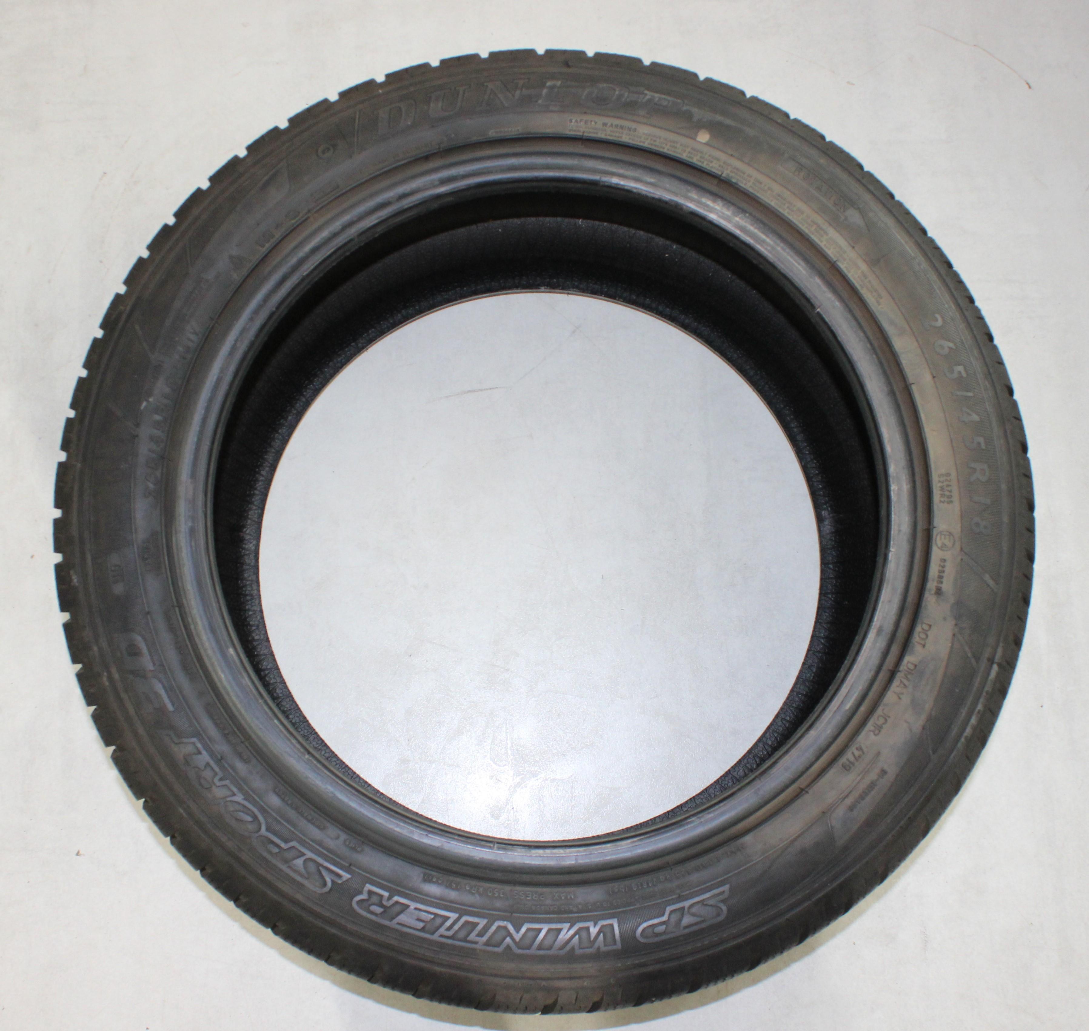 2 x 265/45R18 101V Winterreifen Dunlop SP Winter Sport 3D 6,5mm 2019 N0