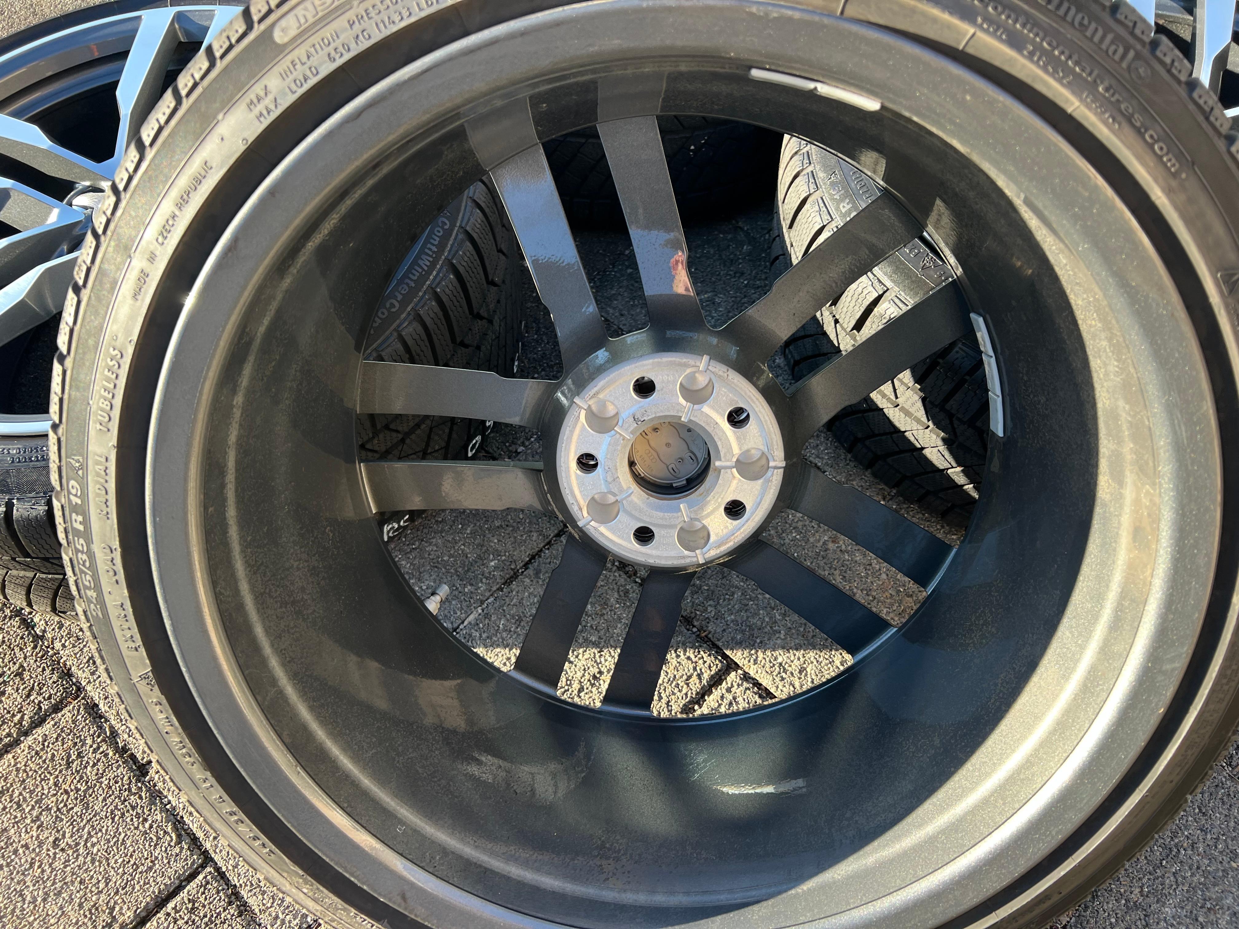 4 ORIGINAL 19" ALU WINTERRÄDER AUDI TT TTS 8S 8S0601025F 9x19 ET52 CONTINENTAL  FREIHAUS