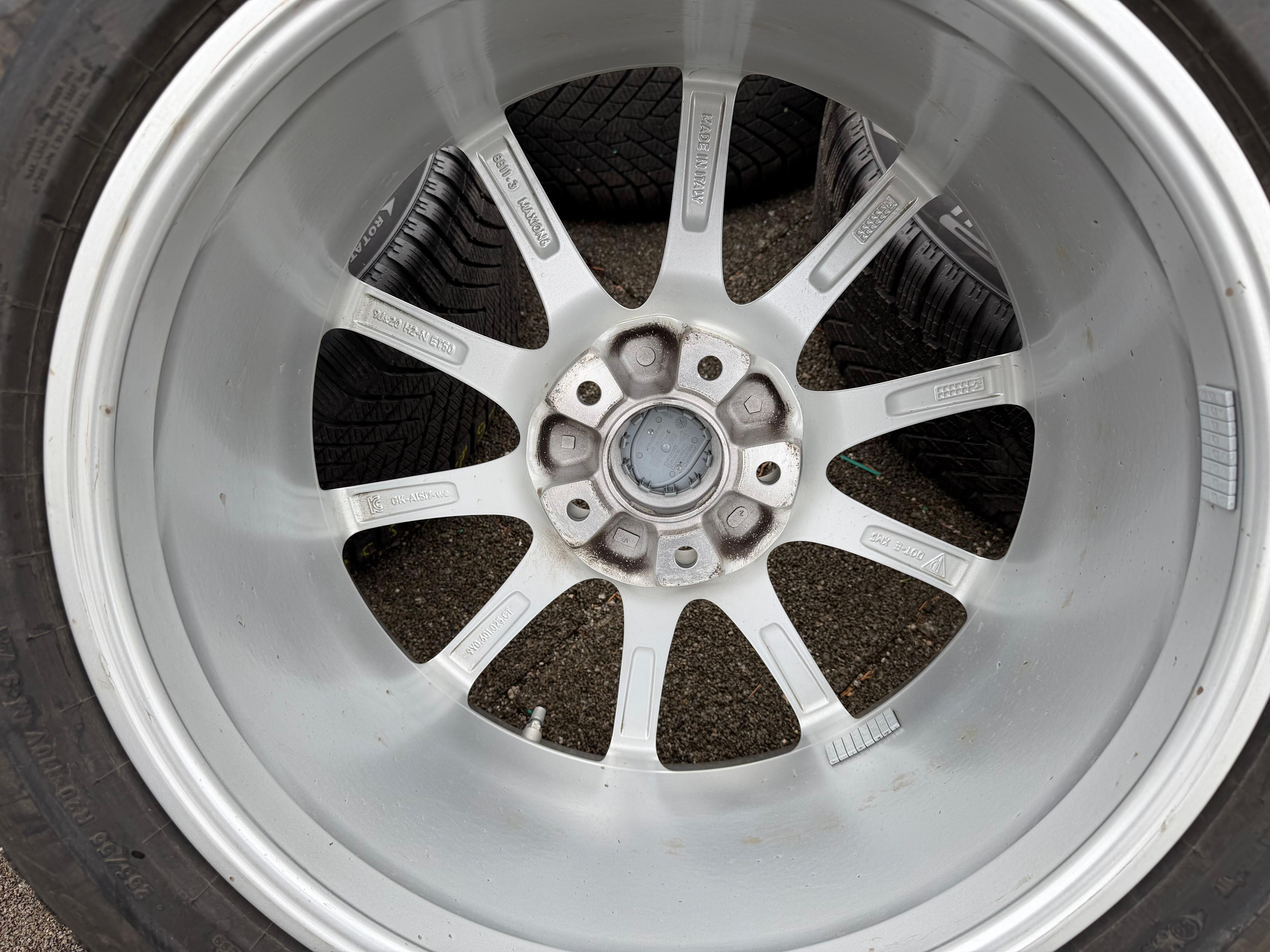 4 ruedas de invierno de aluminio originales de 20" para Porsche Cayenne II E3 9YA 9Y0601025CT 9Y0601025DA