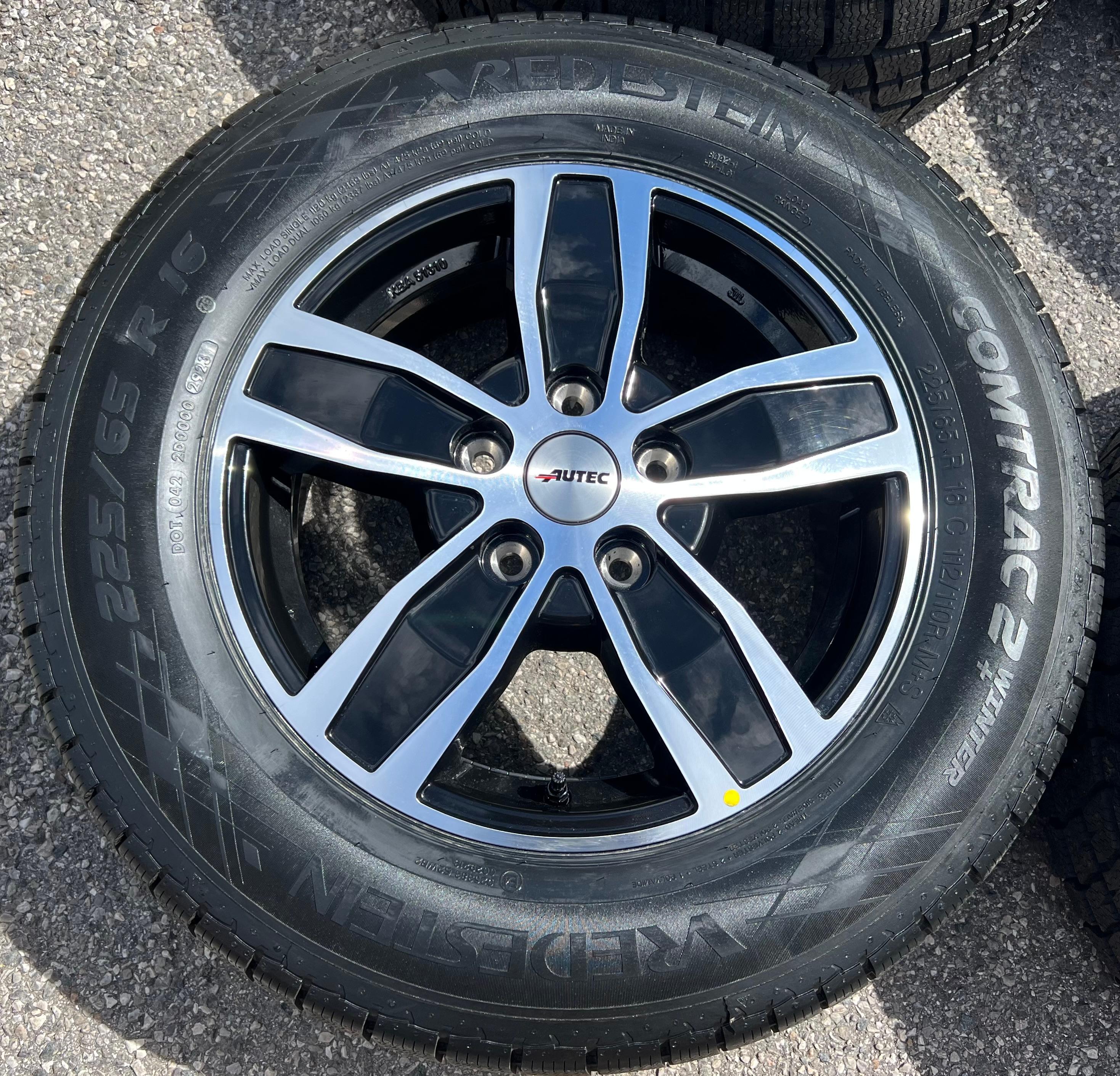 4 roues d'hiver en alliage pour Citroën Jumper, Fiat Ducato, Peugeot Boxer 350, Y 225/65R16C, 112/110R, neuves