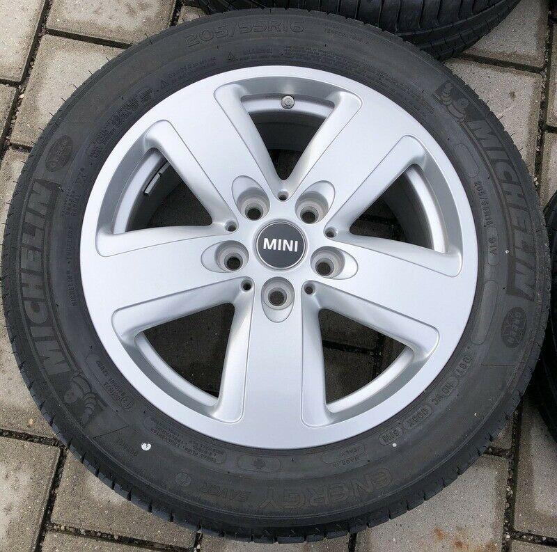 4 ORIGINELE ALUMINIUM ZOMERWIELEN ZOMERBANDEN MINI CLUBMAN F54 RDKS