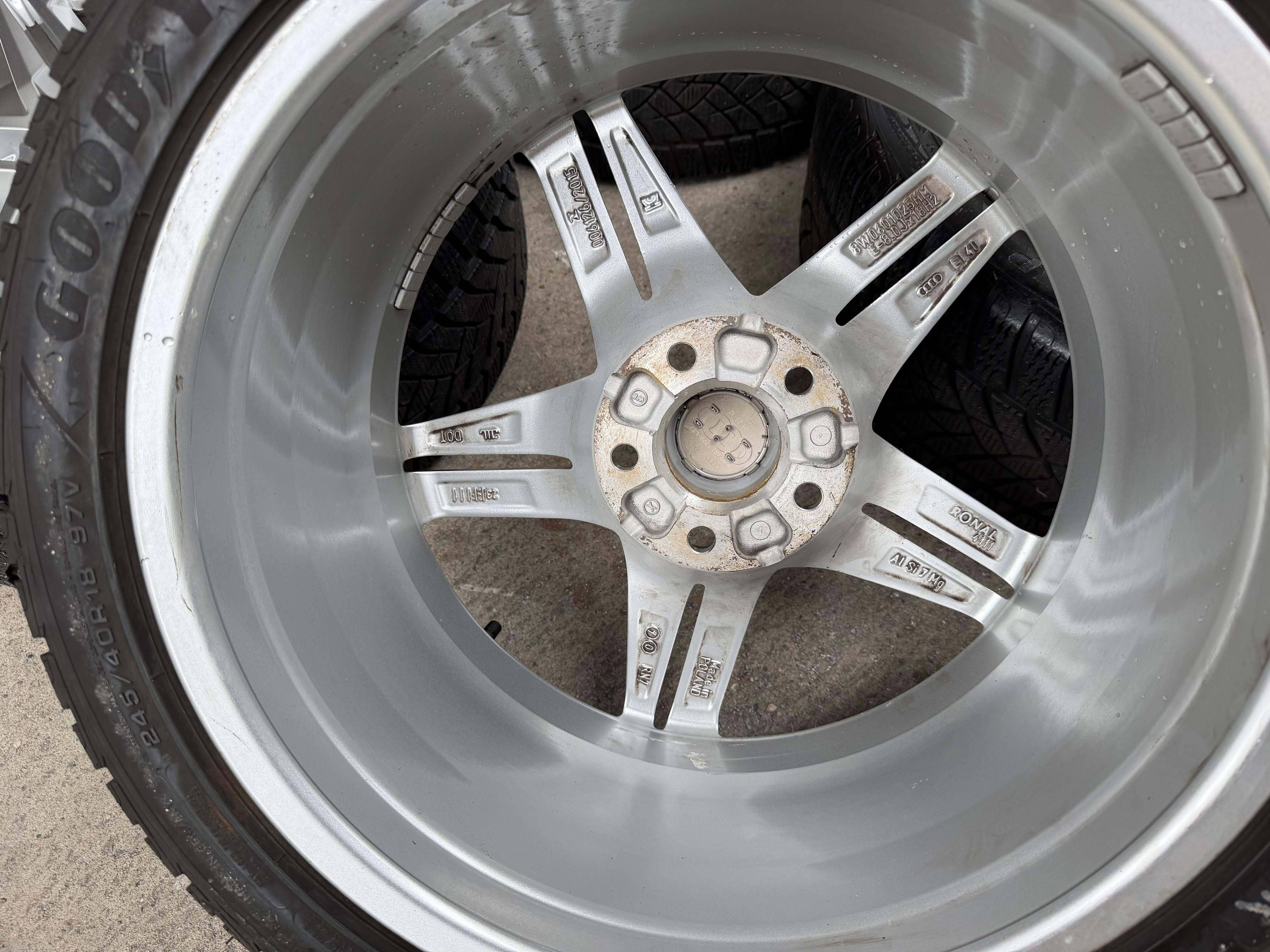 4 Original 18" Alu Winterräder Audi A4 S4 8W B9 8W0601025HM 245/40R18 97V 2021