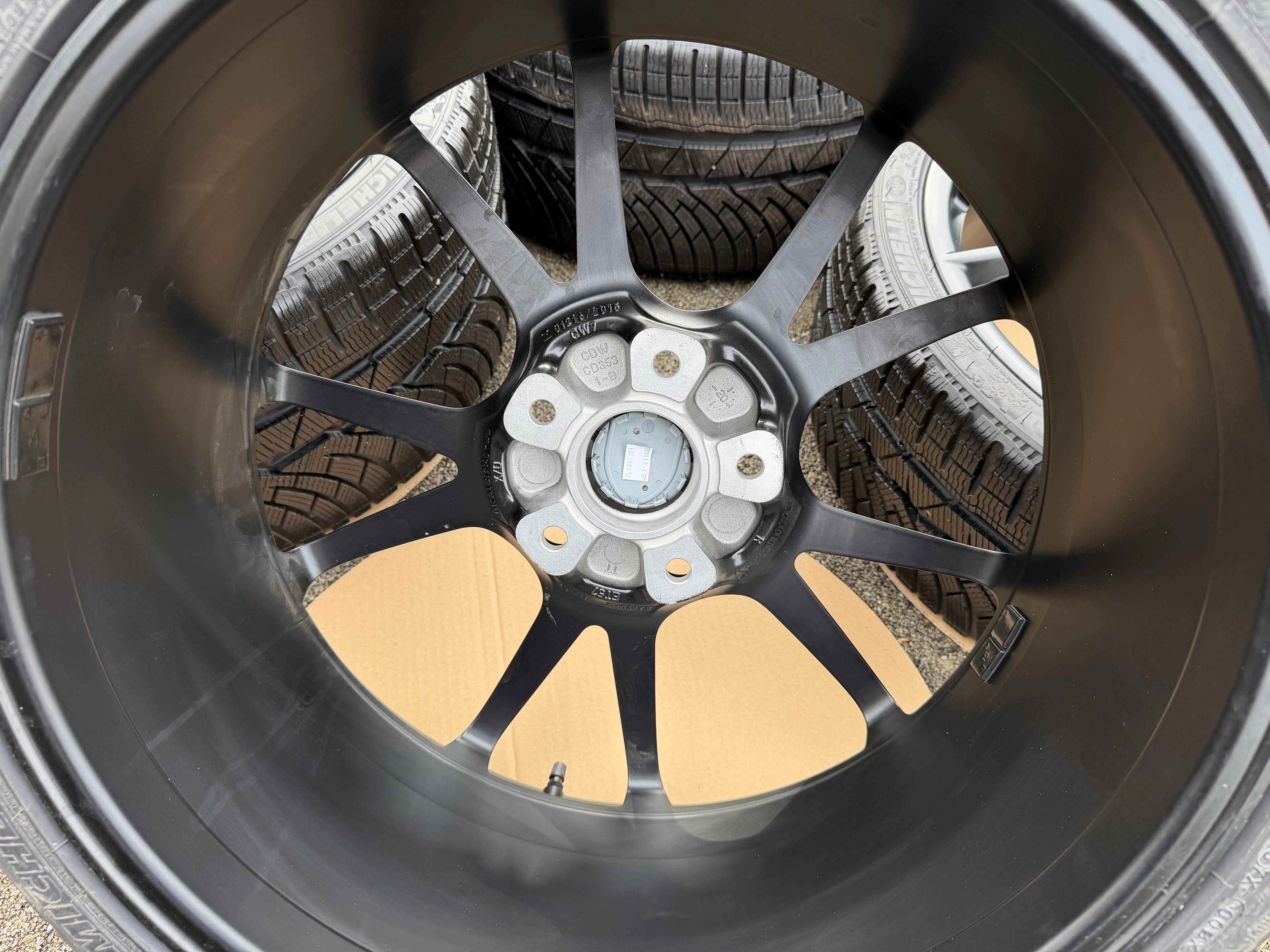 4 Original 20" Alu Winterräder Porsche Boxster Cayman 918 982 GTS Schwarz RDKS