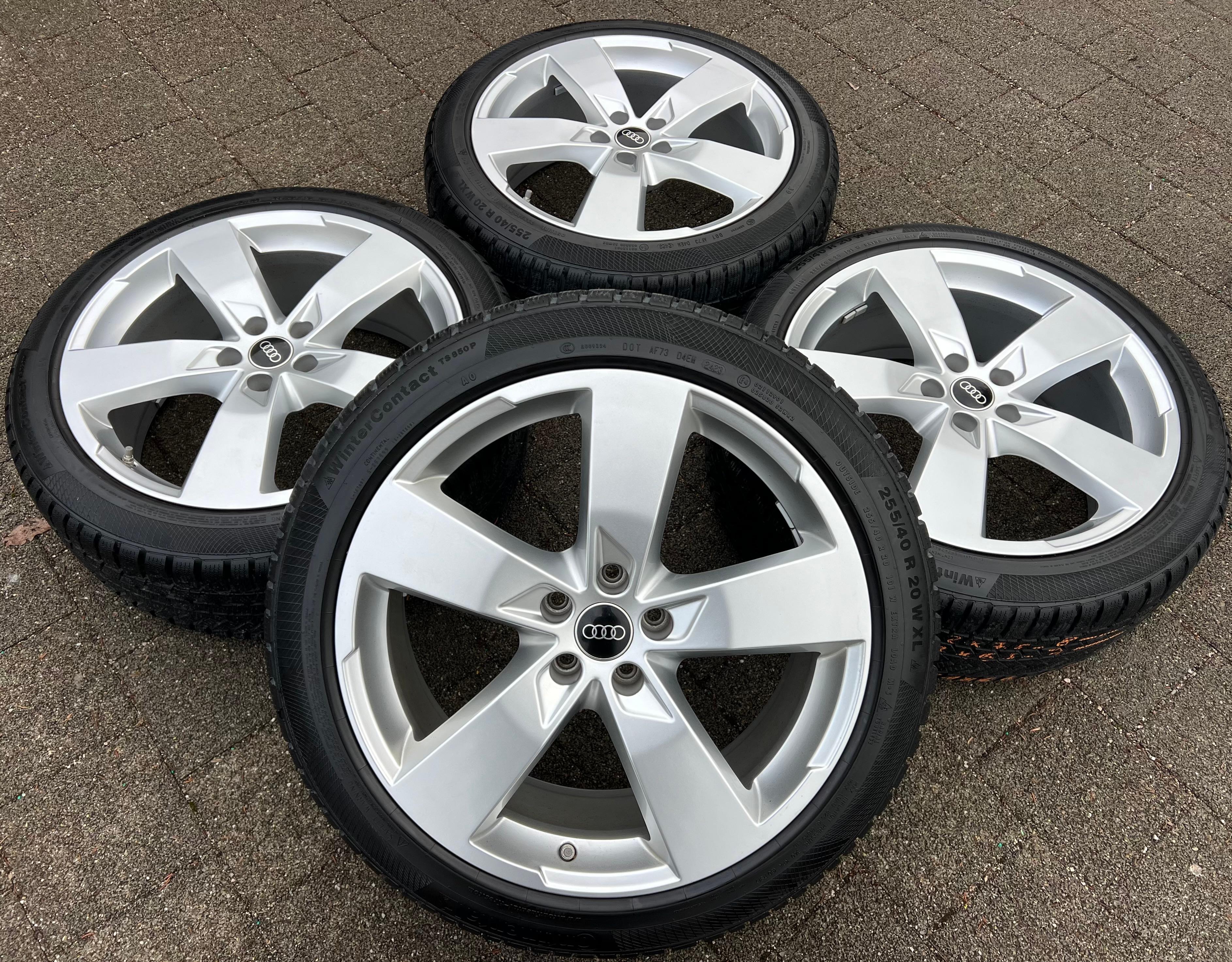 4 ORIGINAL 20" ALU WINTERRÄDER AUDI A6 S6 C8 4K0601025K 2024 255/40R20 101W CONTINENTAL