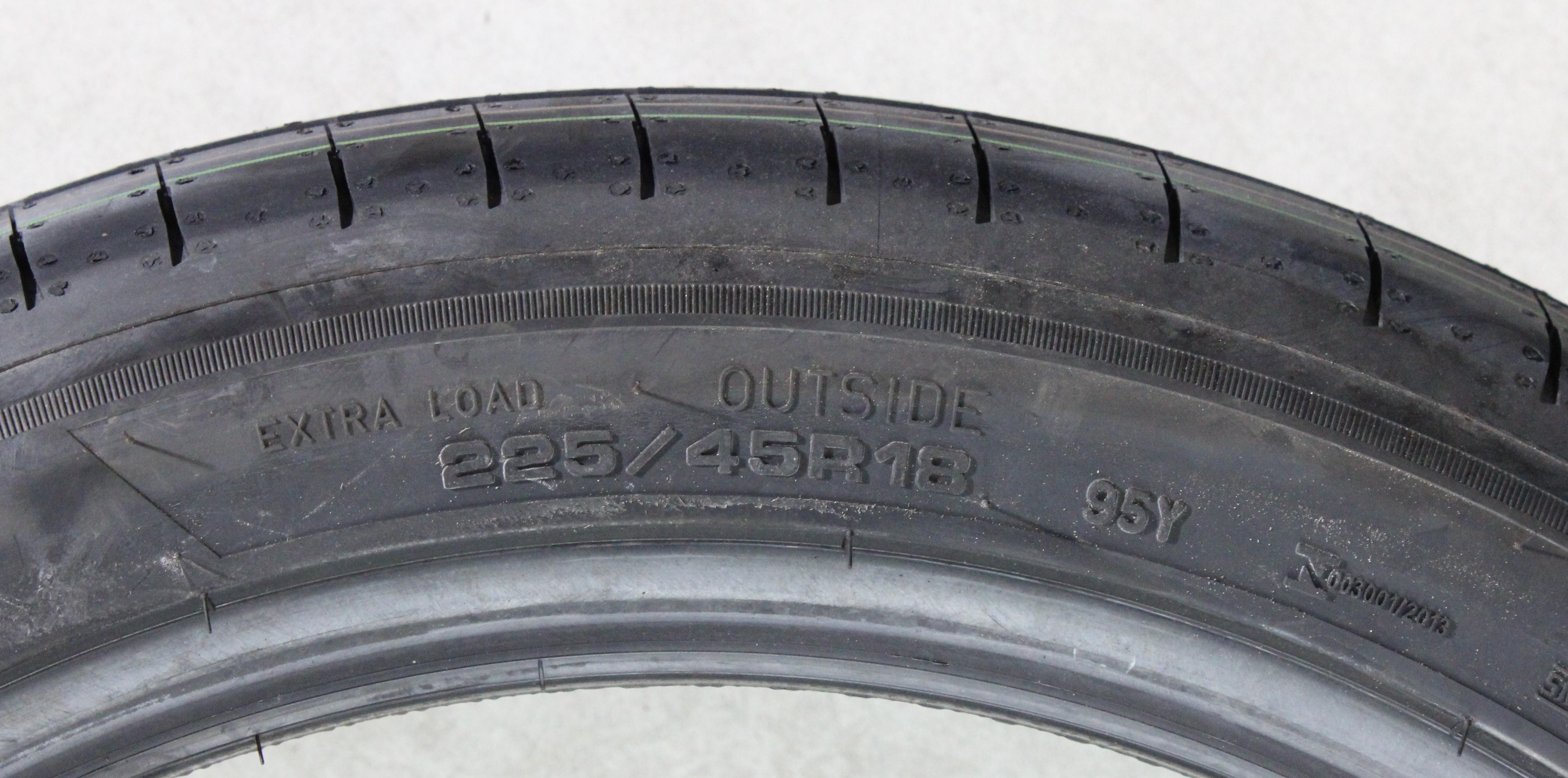 4 x 225/45R18 95Y Sommerreifen Goodyear Eagle F1 Asymmetric 6* Volles Profil 2023 XL NEU