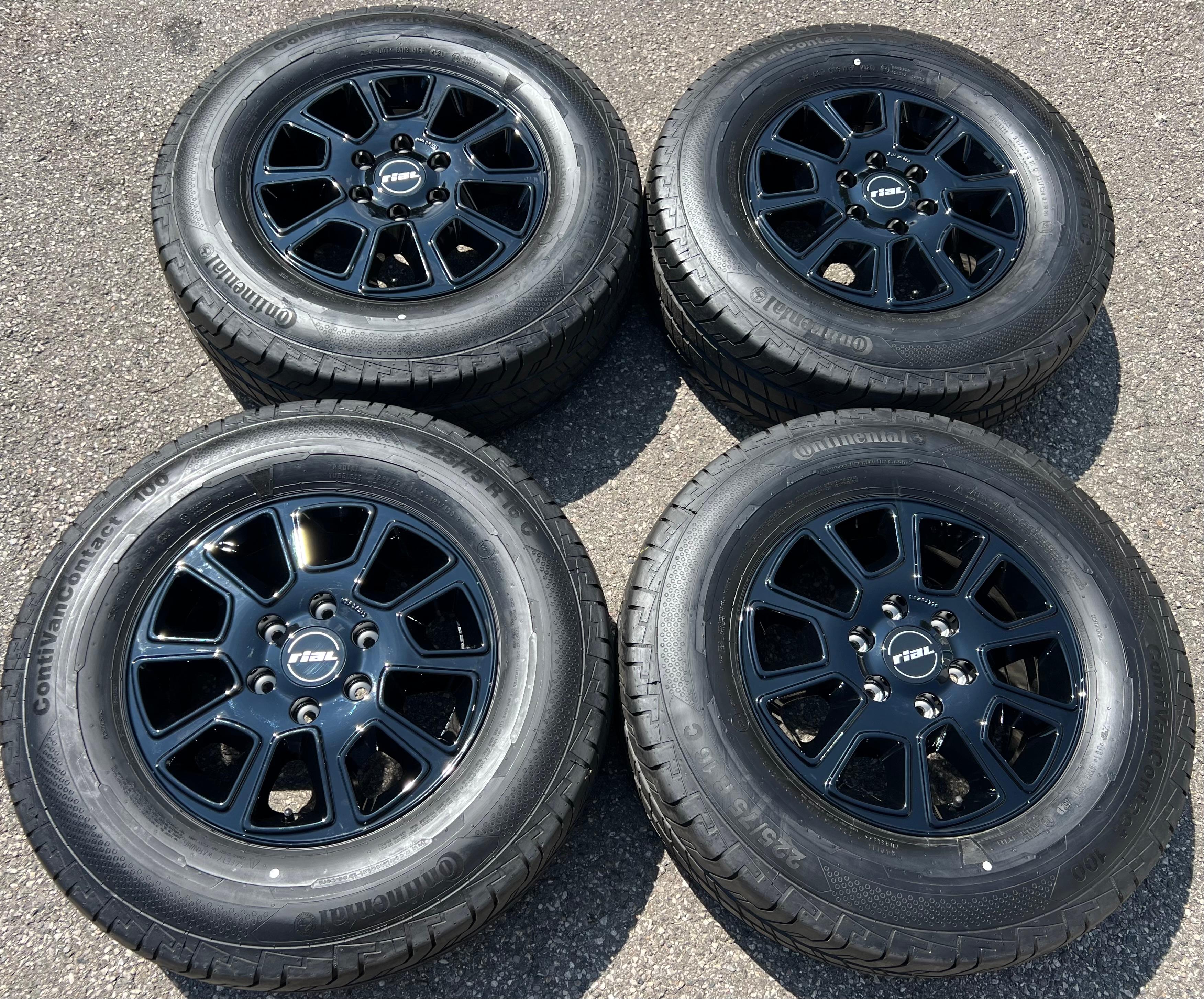 4 ALUMINIUM ZOMERWIELEN MERCEDES SPRINTER W906 W907 VW CRAFTER 225/75R16C 121/120R GRATIS LEVERING