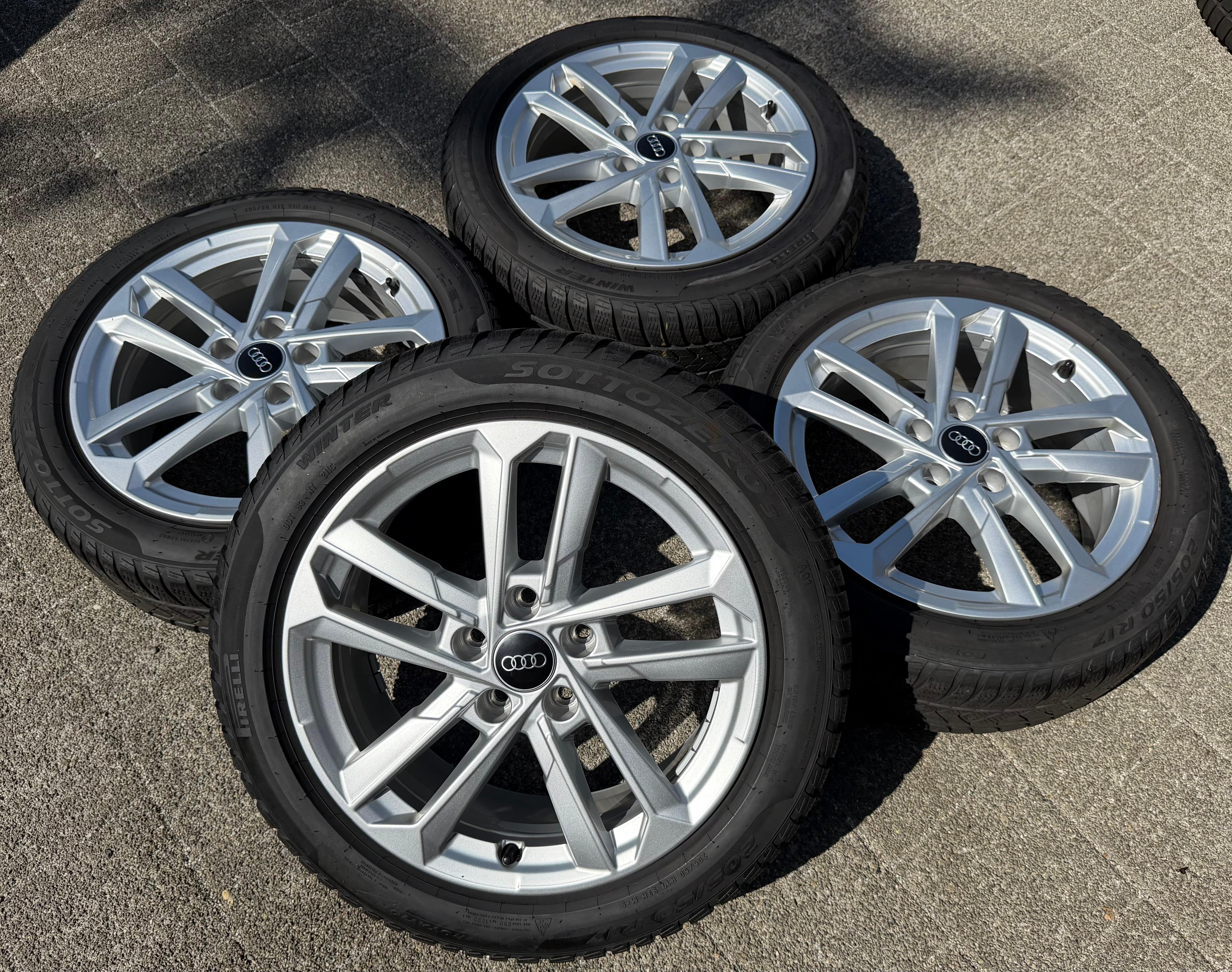 4 Original 17" Alufelgen Felgen Audi A3 8Y 8Y0601025L 6,5x17 ET43