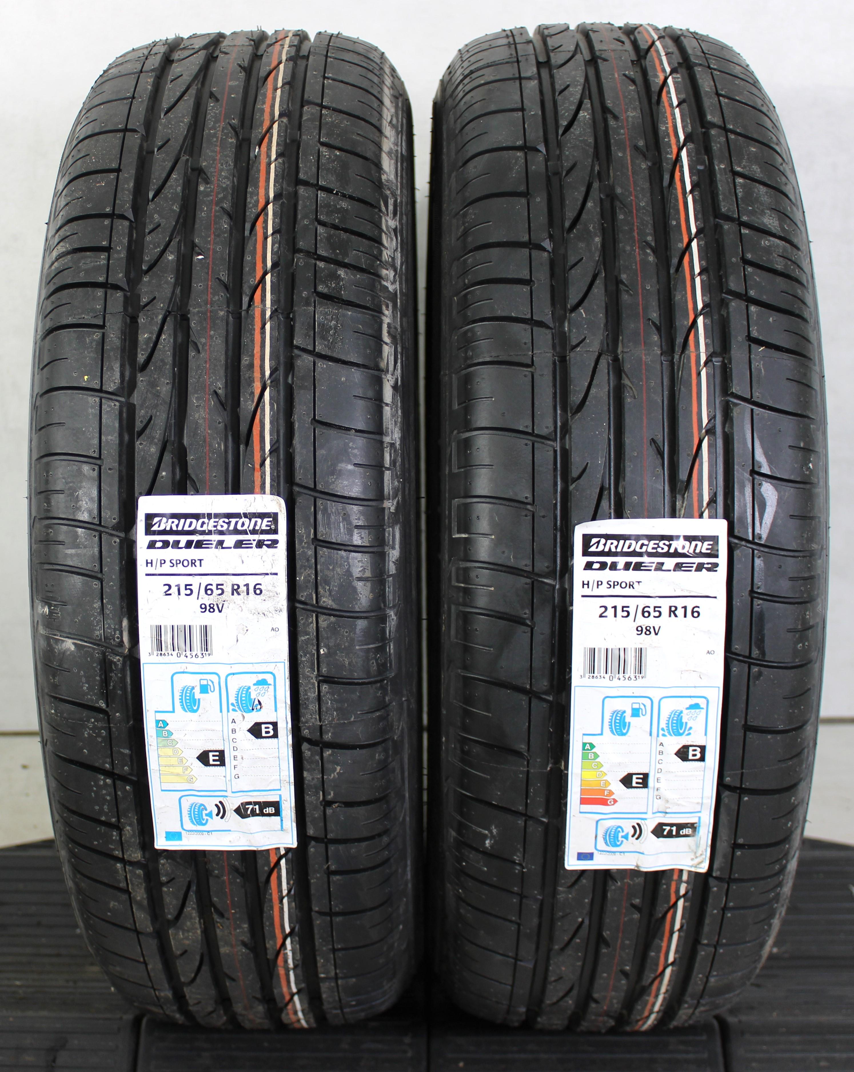 2 x 215/65R16 98V neumáticos de verano Bridgestone Dueler H/P Sport 2019 AO.