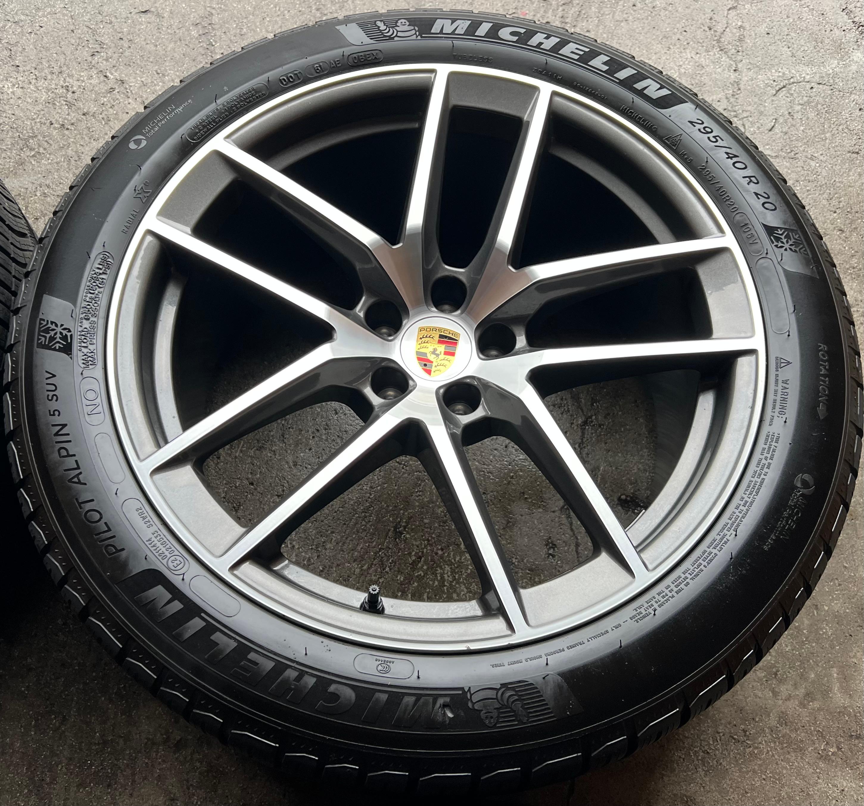 4 ORIGINAL 20" ALU WINTERRÄDER PORSCHE MACAN 265/45R20 104V 295/40R20 106V RDKS