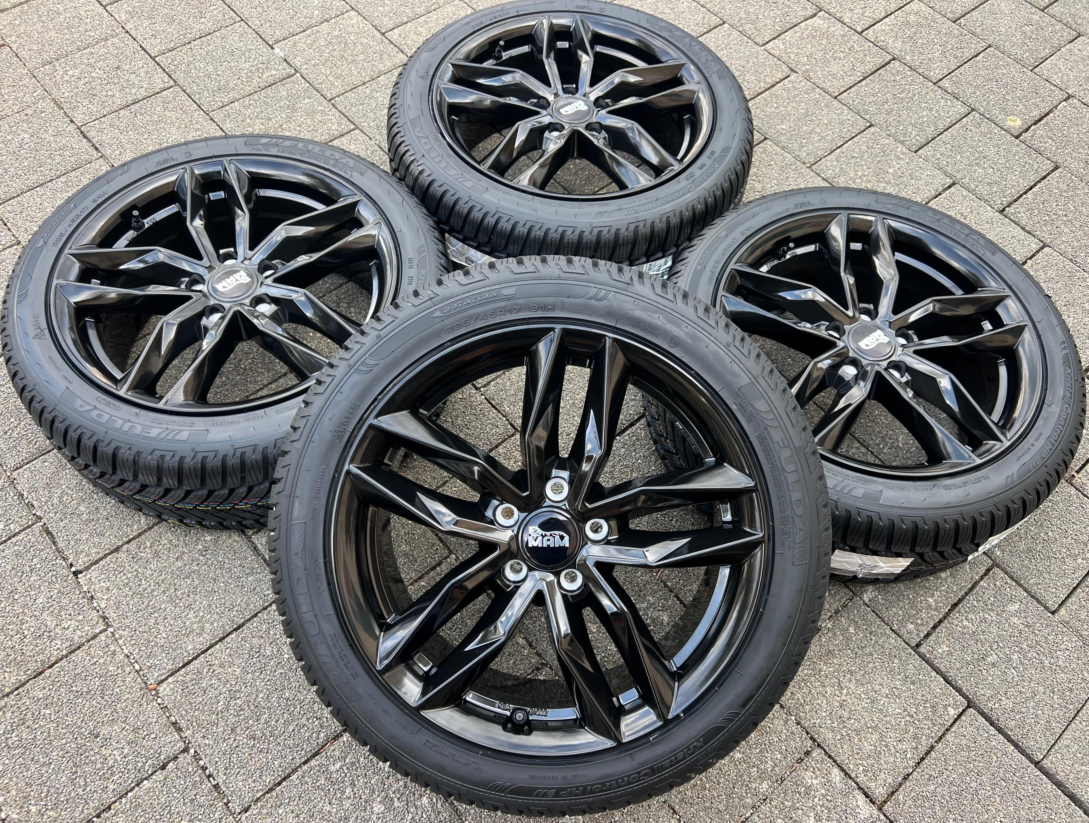 4 ALU 17" WINTERRÄDER FORD FOCUS C-MAX MONDEO 225/45R17 91H RDKS NEU FREIHAUS