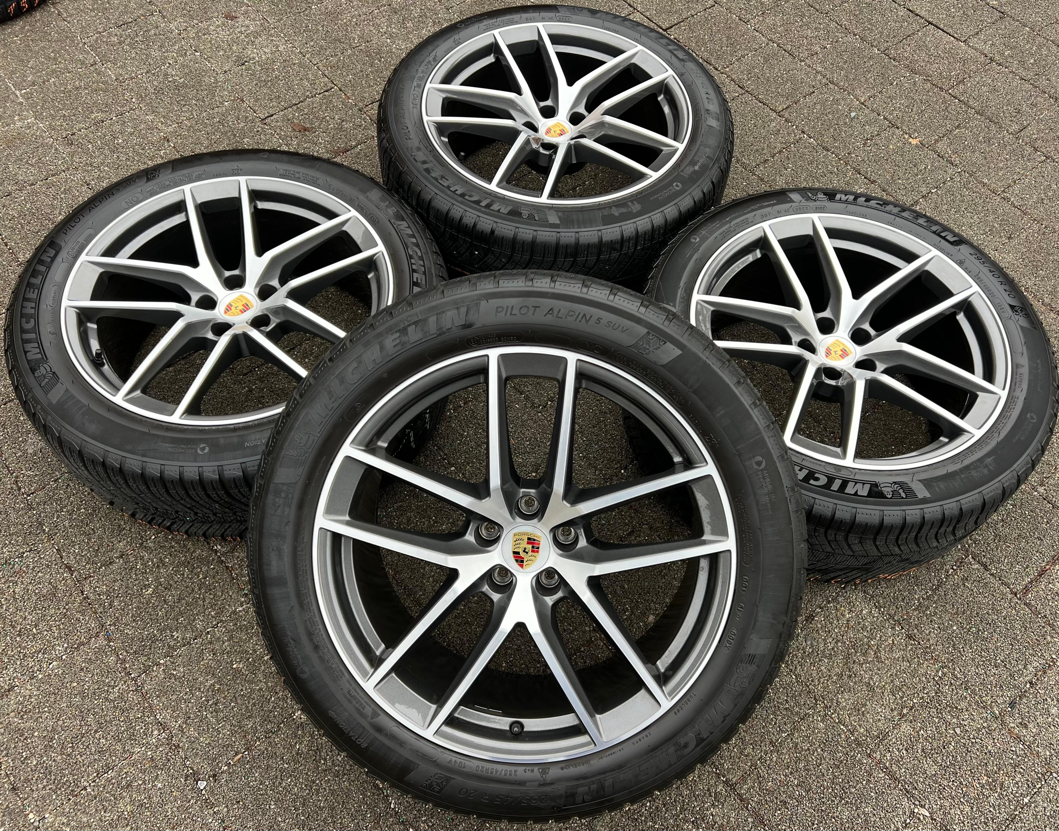 4 ORIGINAL 20" ALU WINTERRÄDER PORSCHE MACAN 265/45R20 104V 295/40R20 106V RDKS