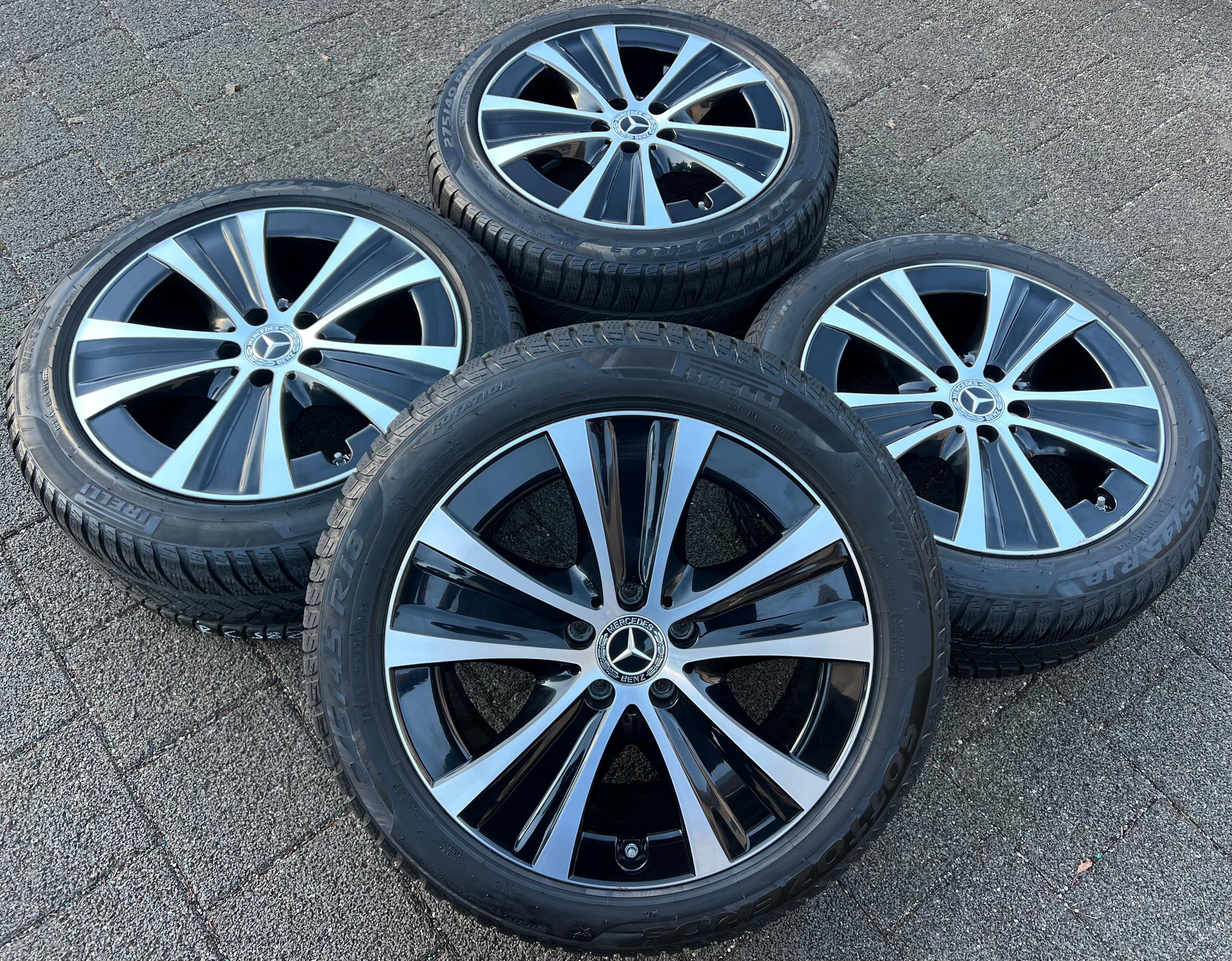 4 ORIGINAL 18" ALU WINTERRÄDER MERCEDES E-KLASSE W213 W213K RDKS FREIHAUS