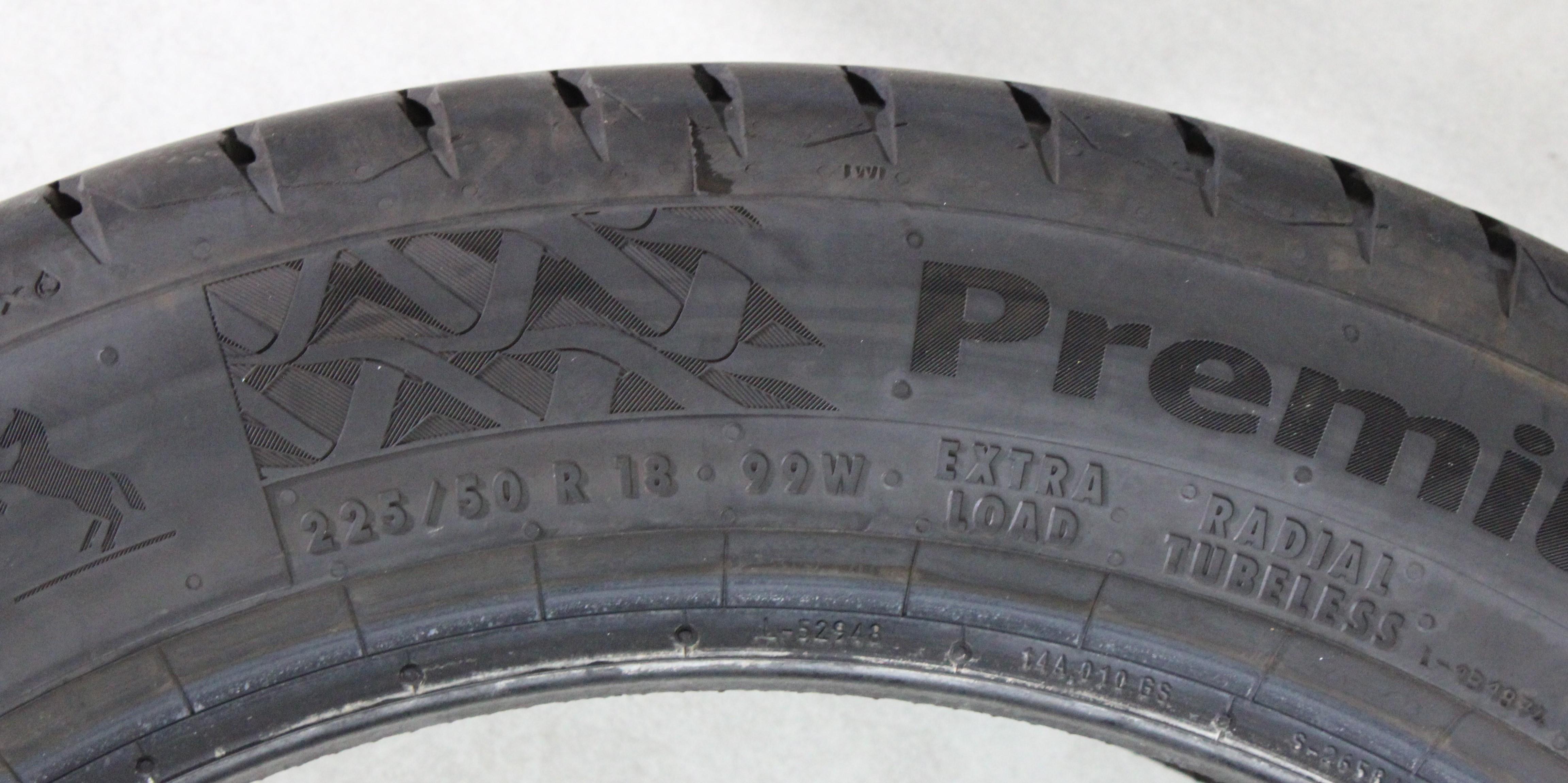 1 x 225/50R18 99W Sommerreifen Continental Premium Contact 7 7mm 2025 XL