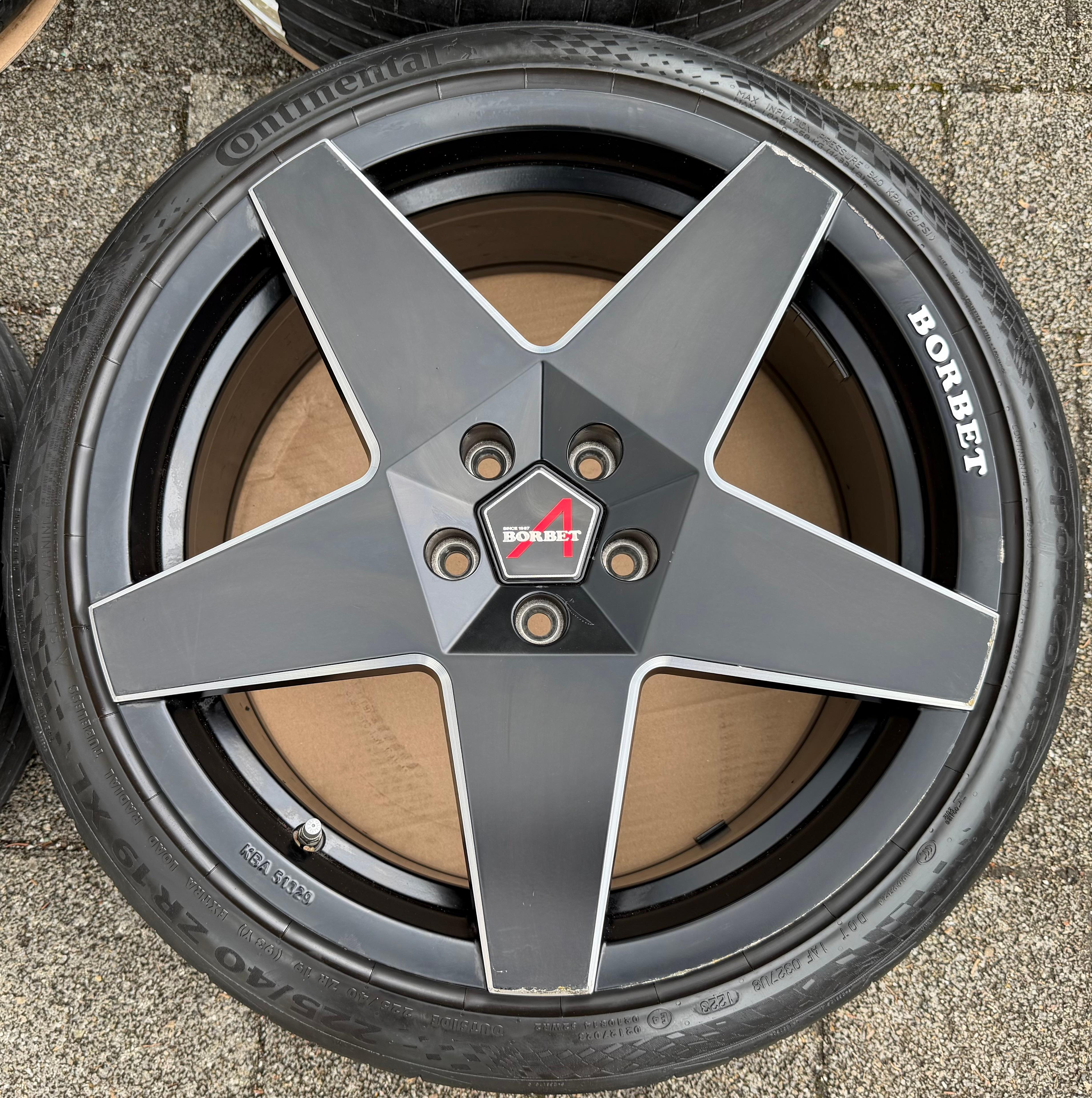 4 Borbet 19" Alufelgen Audi A8 Q2 Q3 VW Tiguan Seat Alhambra Ateca Skoda Kodiaq