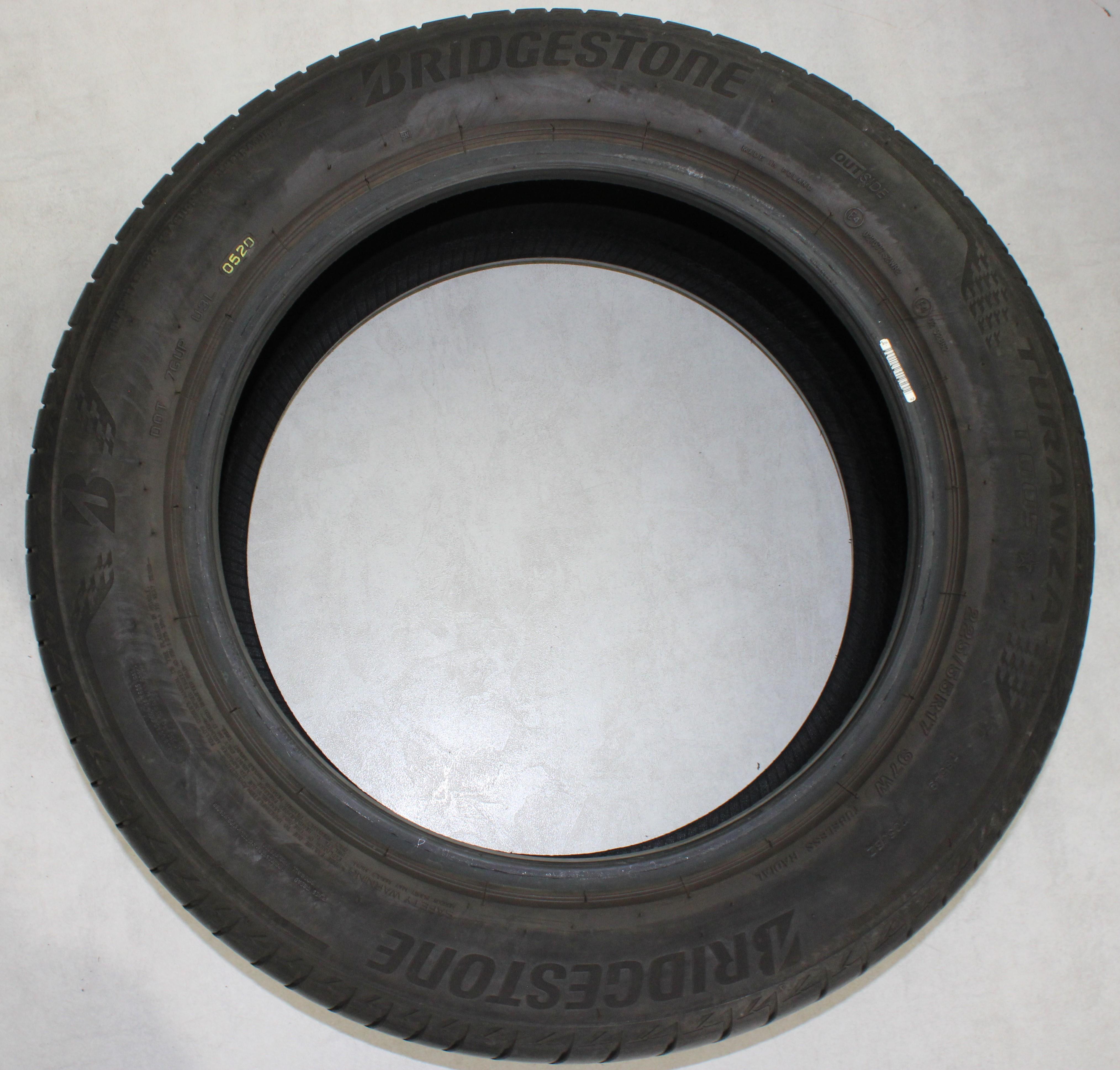 1 x 225/55R17 97W Sommerreifen Bridgestone Turanza T005 * 5,5-6mm 2020