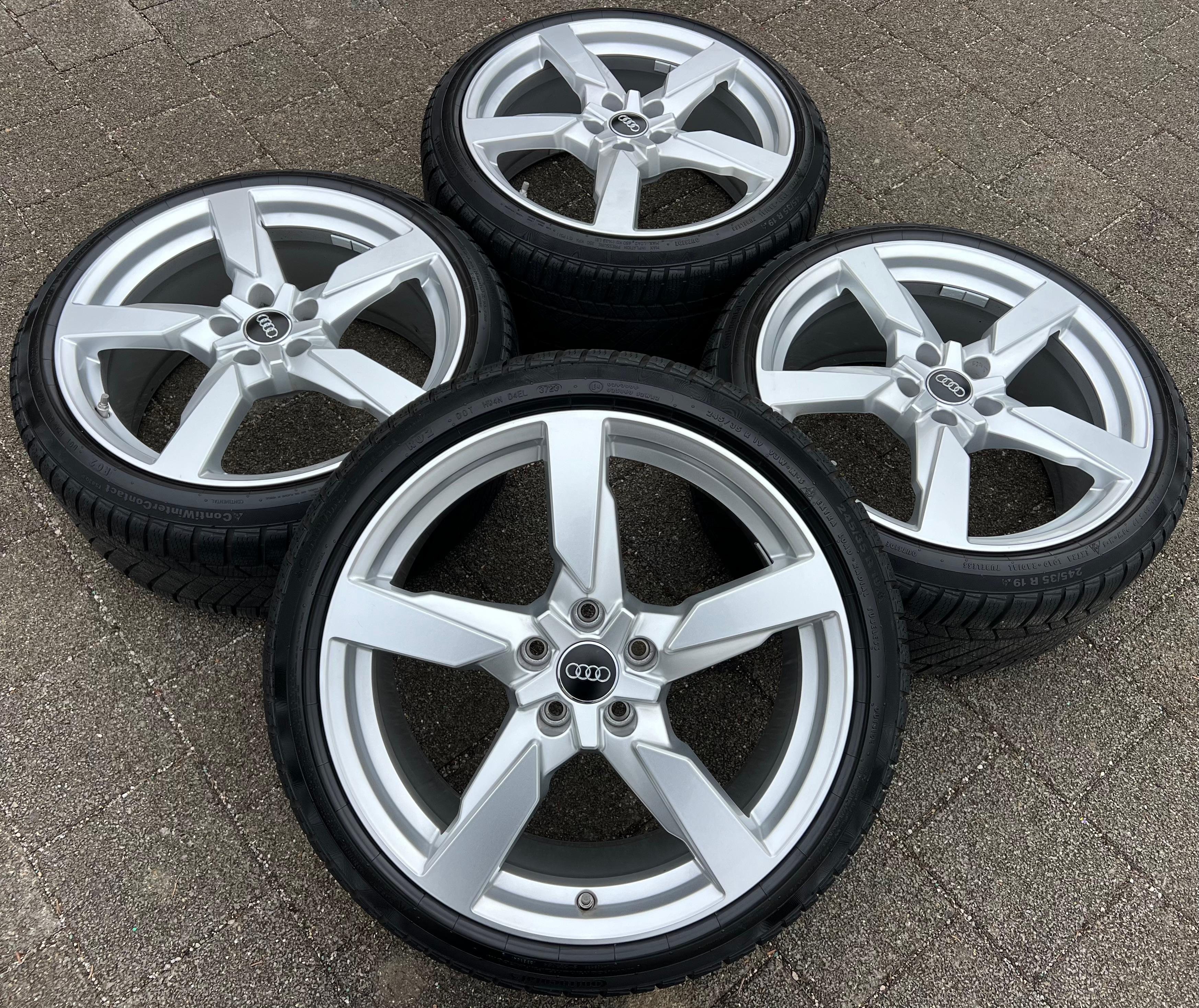 4 ORIGINAL 19" ALU WINTERRÄDER AUDI TT TTS 8S 8S0601025AA 245/35R19 93W 2023