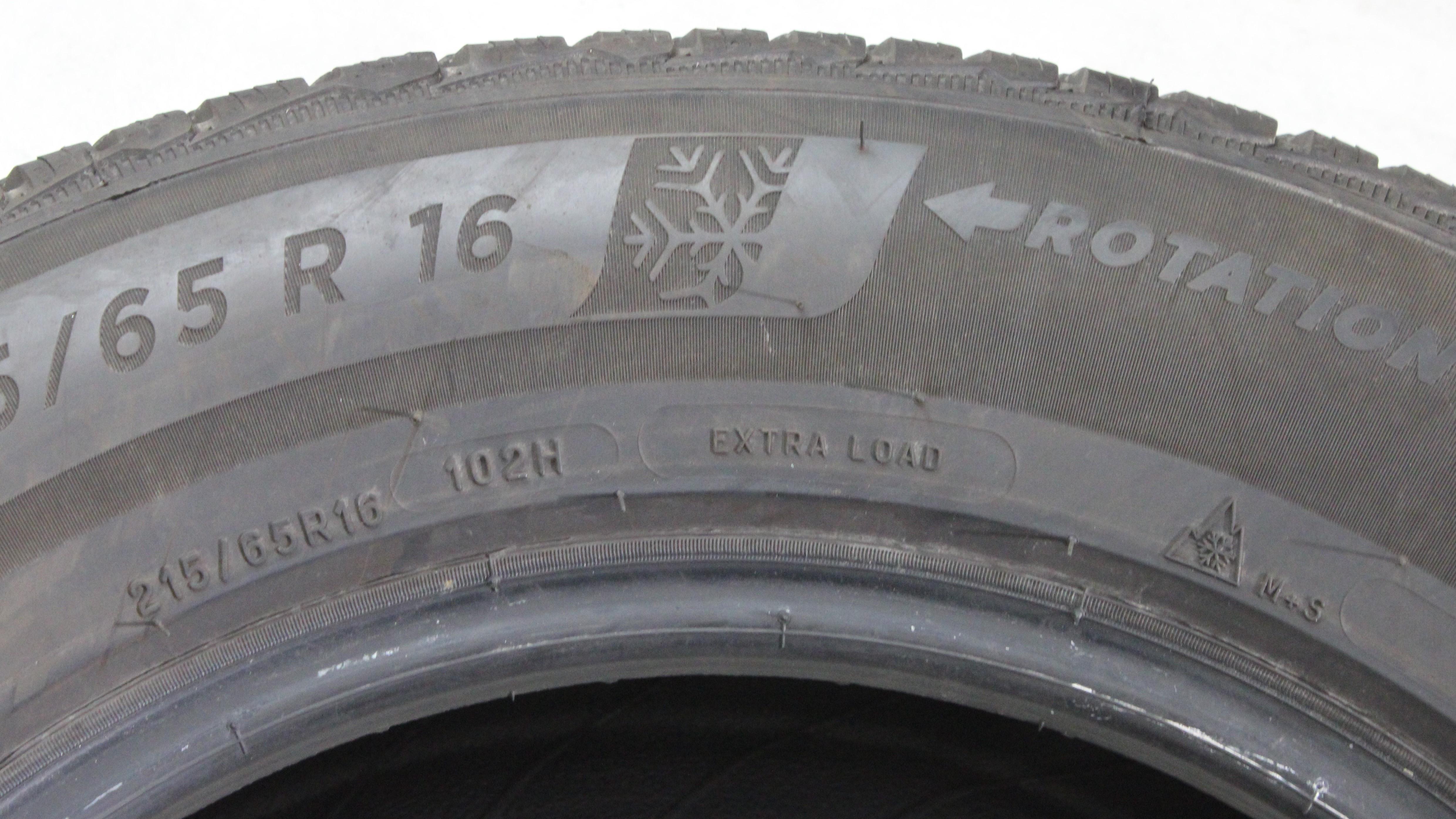 2 x 215/65R16 102H Winterreifen Michelin Pilot Alpin 5 4-4,5mm 2025 XL