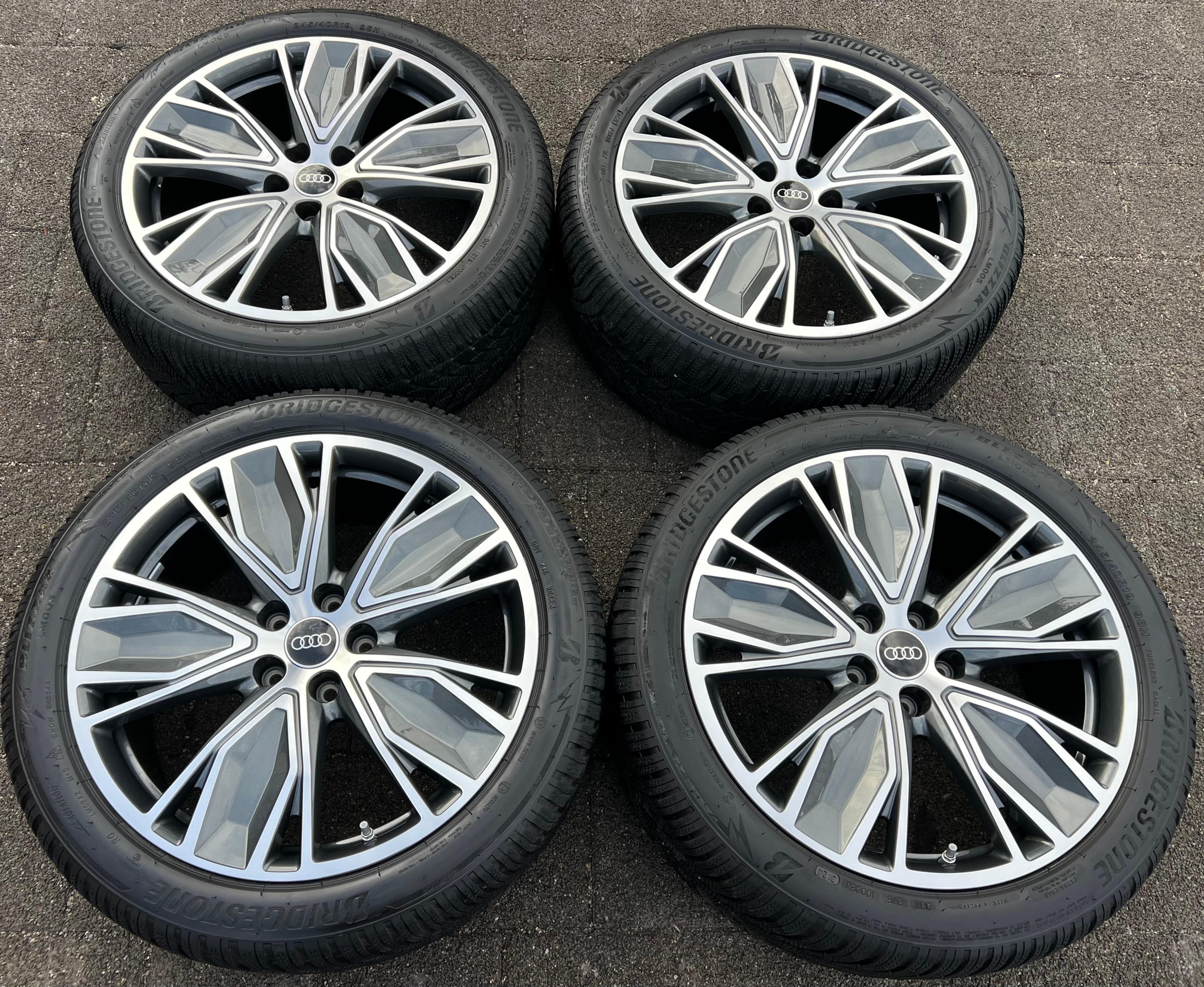 4 RUEDAS DE ALEACIÓN ORIGINALES DE INVIERNO DE 19" AUDI A5 S5 FU2 B10 8B3601025AT 245/40R19 98H 2024
