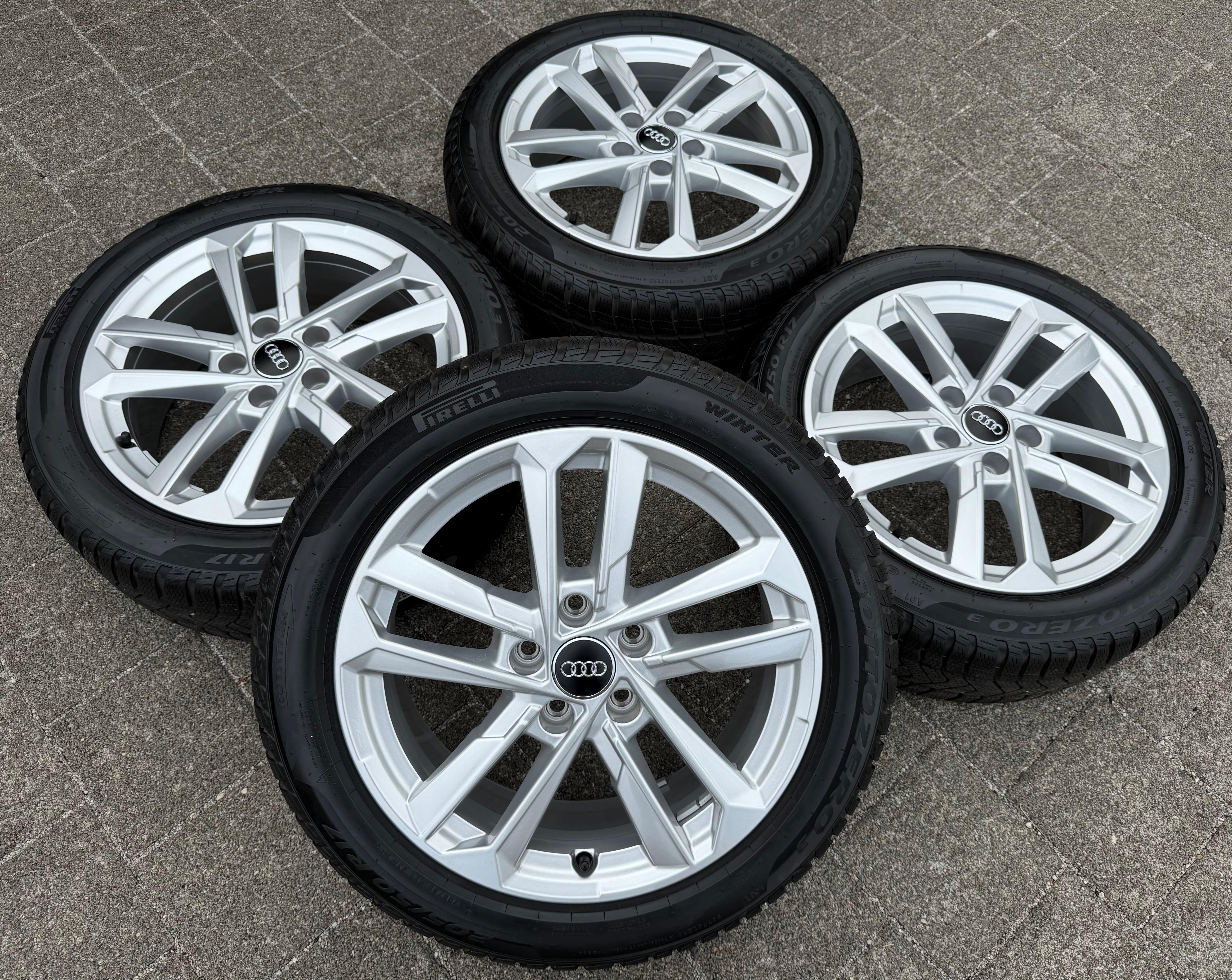 4 Original 17" Alu Winterräder Audi A3 S3 8Y 8Y0601025L 205/50R17 93H Pirelli