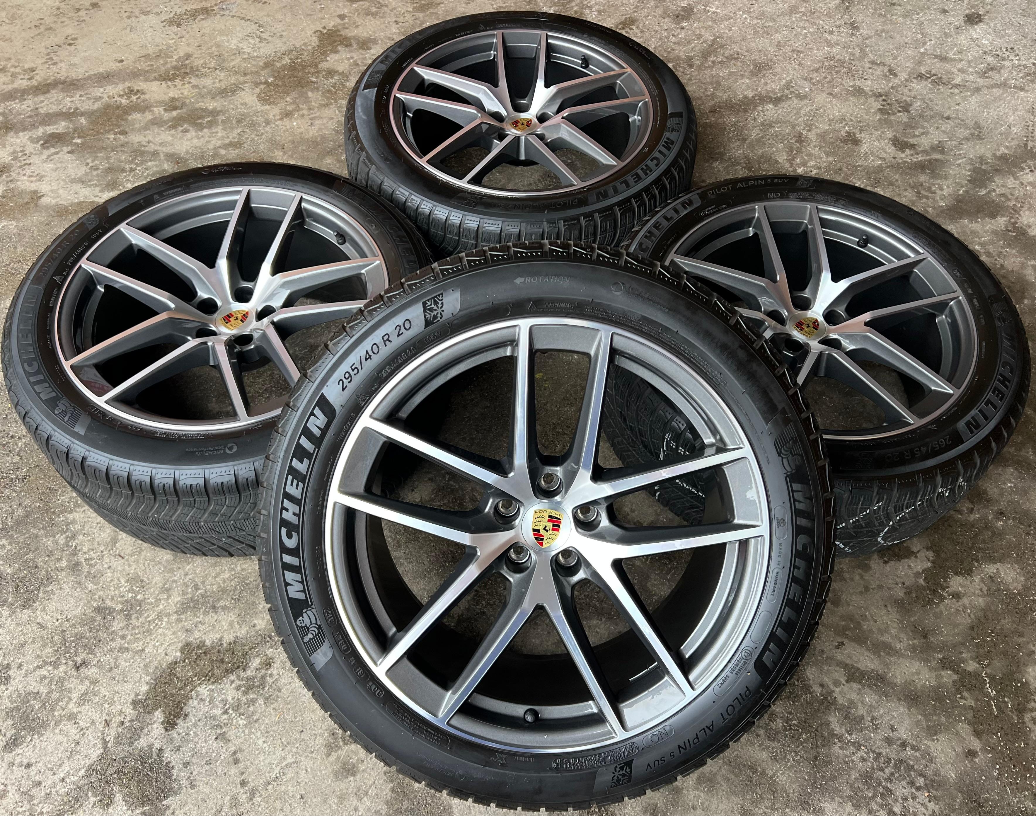 4 ORIGINAL 20" ALU WINTERRÄDER PORSCHE MACAN 265/45R20 104V 295/40R20 106V RDKS